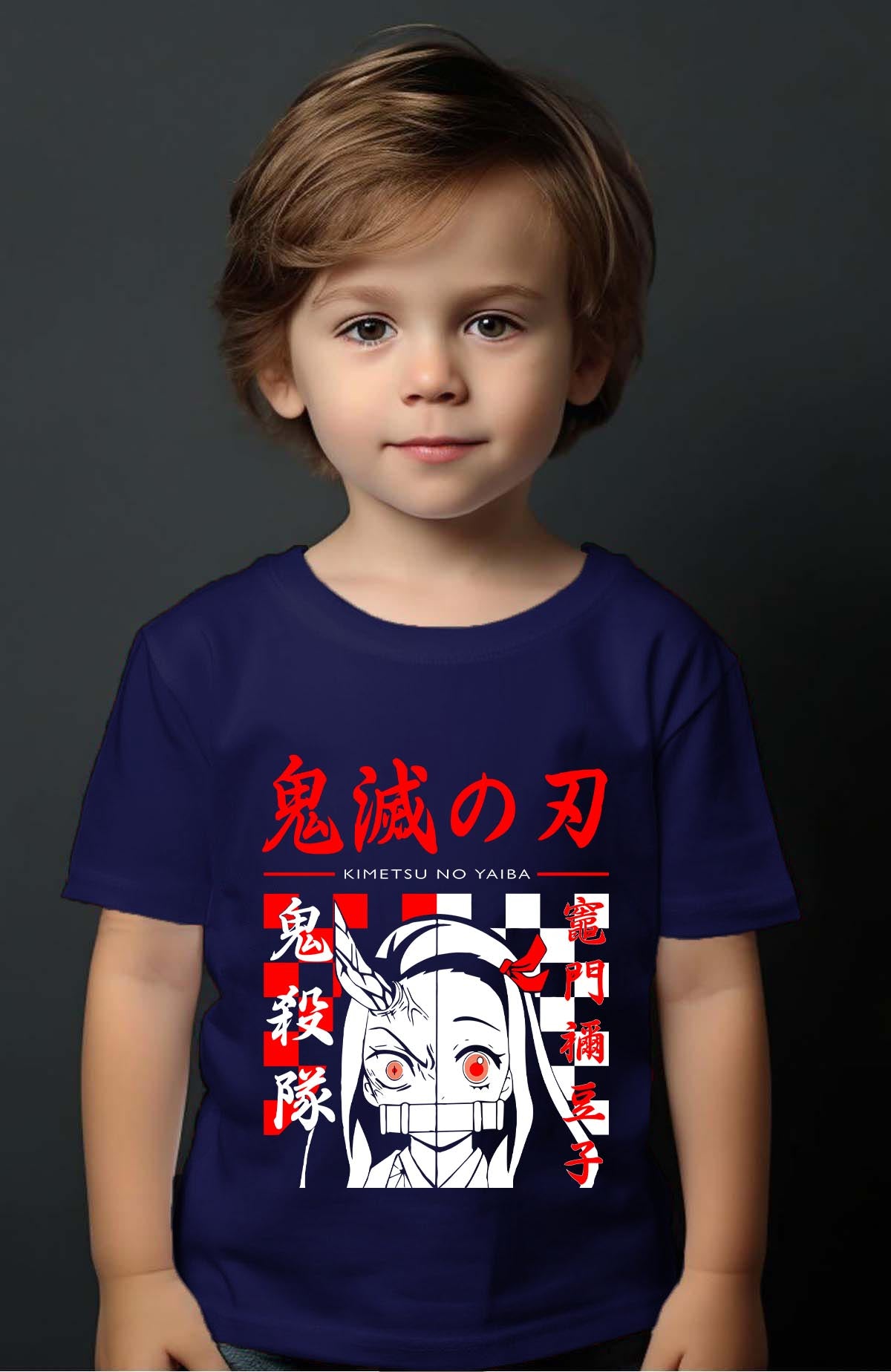 COULEUR:Marine|T-shirt Garçon | DEMONS SLAYER 35 Marine