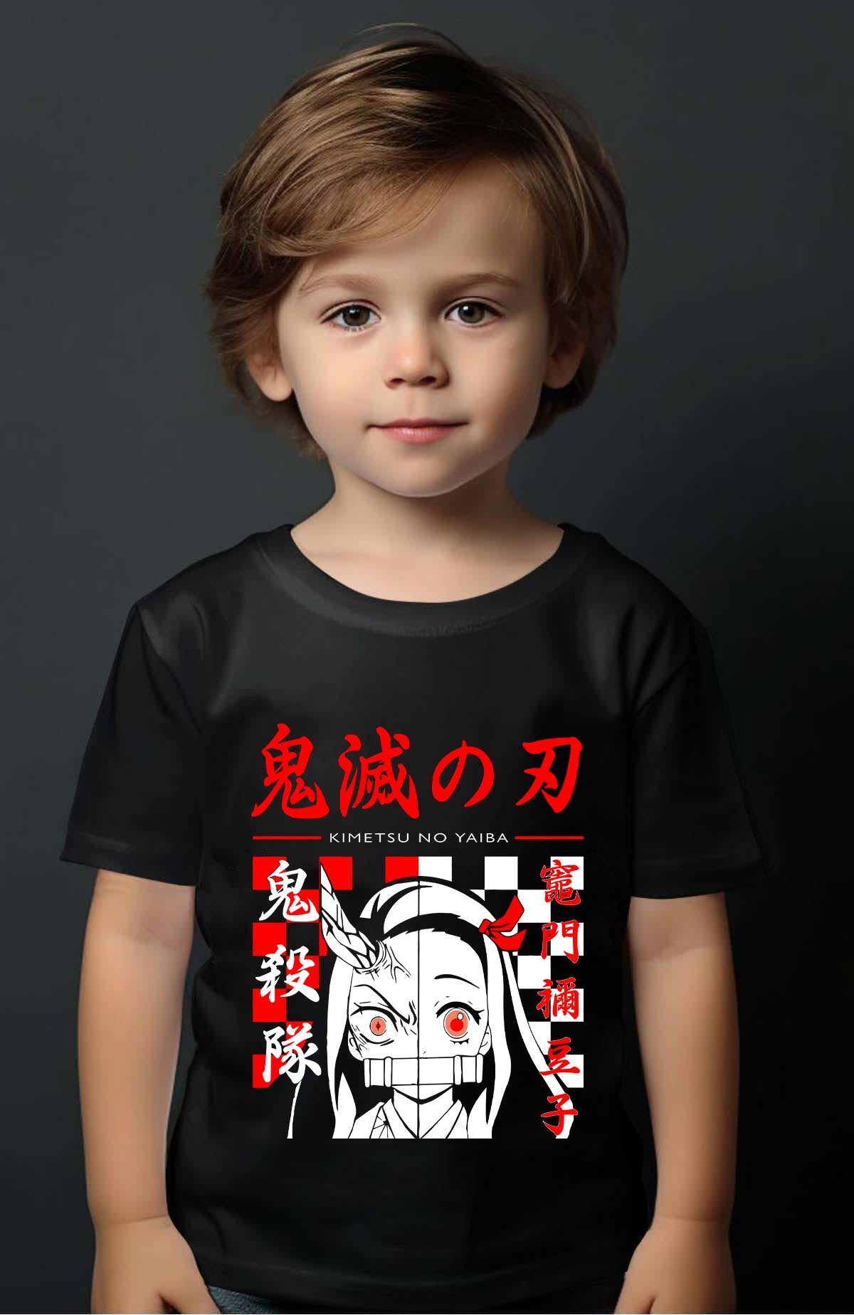 COULEUR:Noir|T-shirt Garçon | DEMONS SLAYER 35 Noir