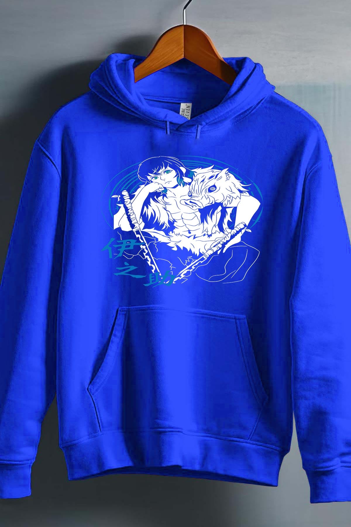 COULEUR:Bleu Roi|Sweat Capuche Garçon | DEMONS SLAYER 36 Bleu Roi