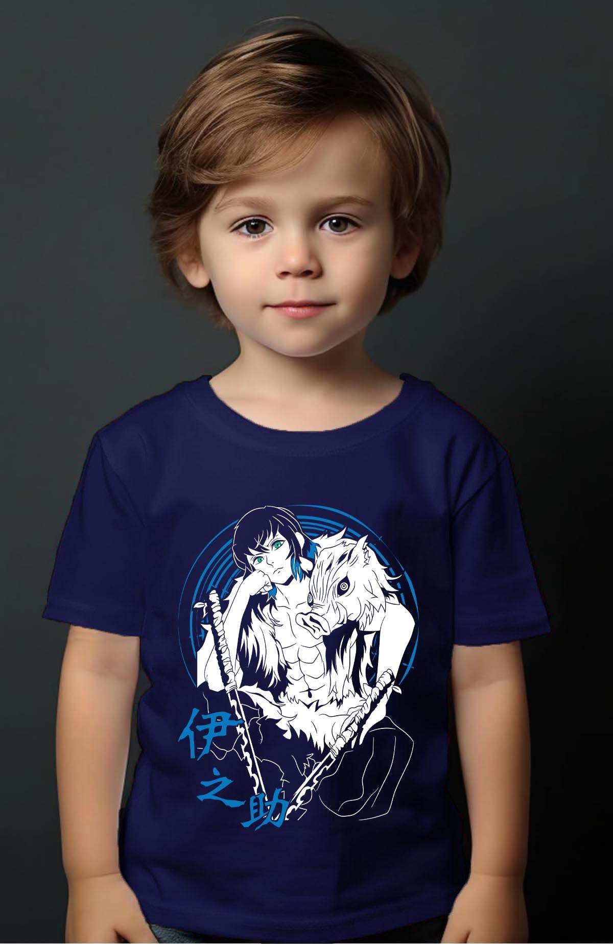 COULEUR:Marine|T-shirt Garçon | DEMONS SLAYER 36 Marine