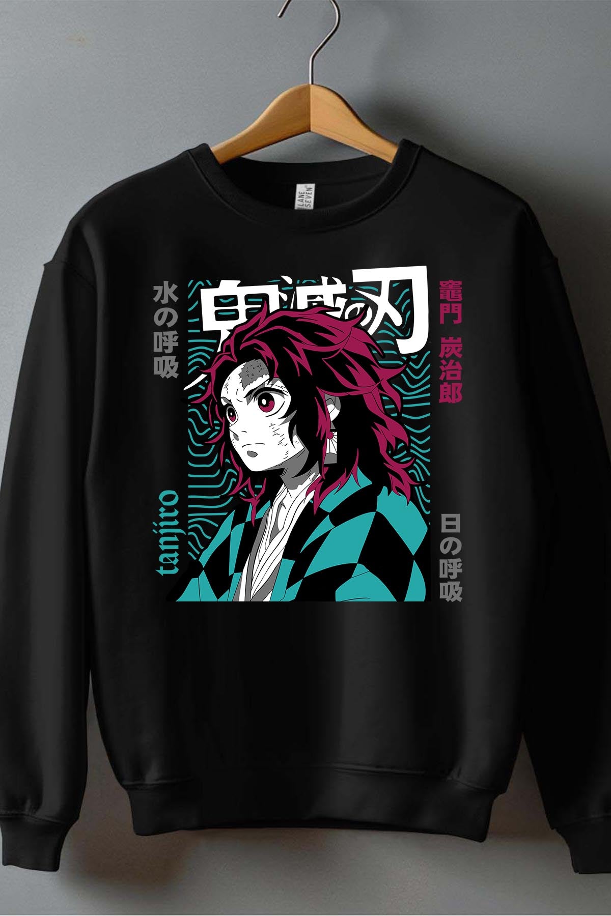 COULEUR:Noir|Sweat Col Rond Homme | DEMONS SLAYER 37 Noir