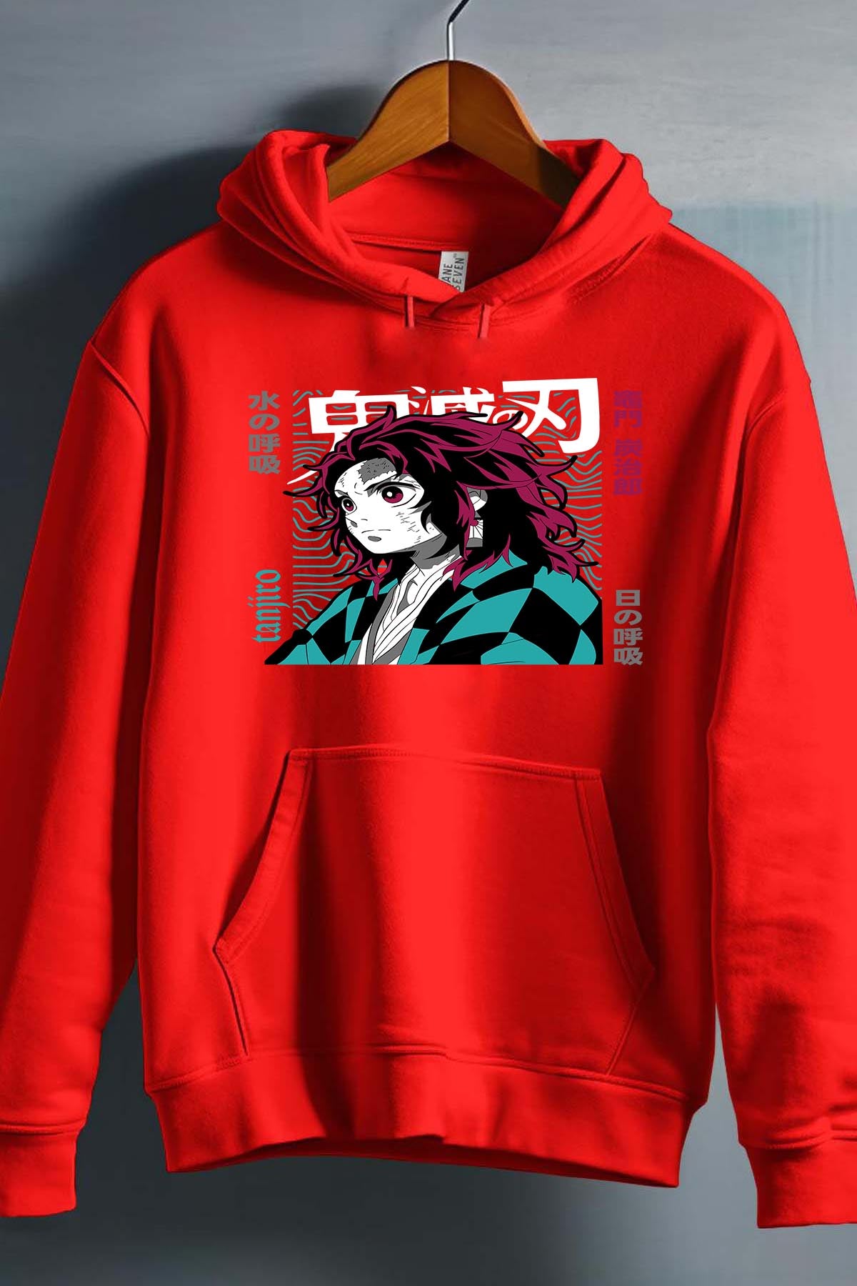 COULEUR:Rouge|Sweat Capuche Garçon | DEMONS SLAYER 37 Rouge