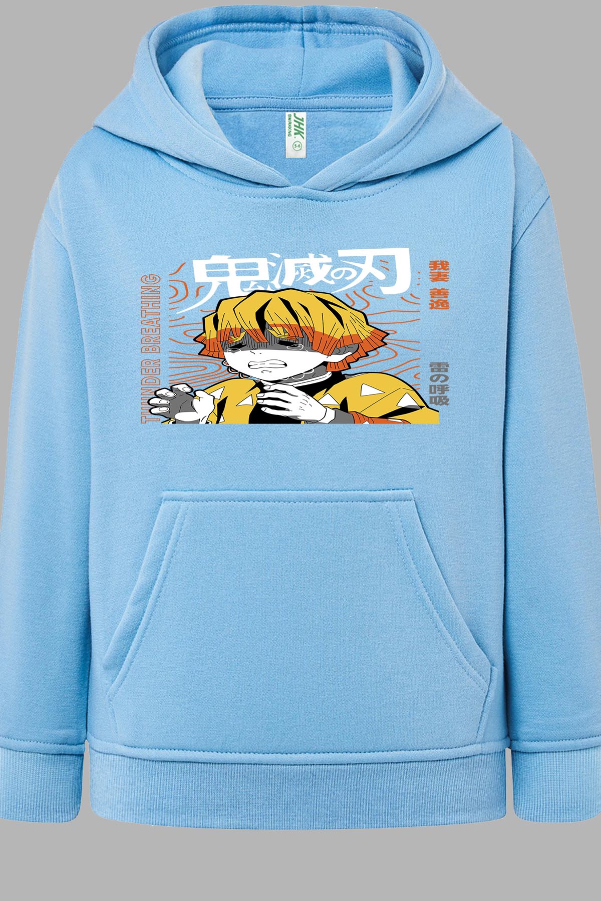 COULEUR:Bleu Ciel|Sweat Capuche Garçon | DEMONS SLAYER 38 Bleu Ciel