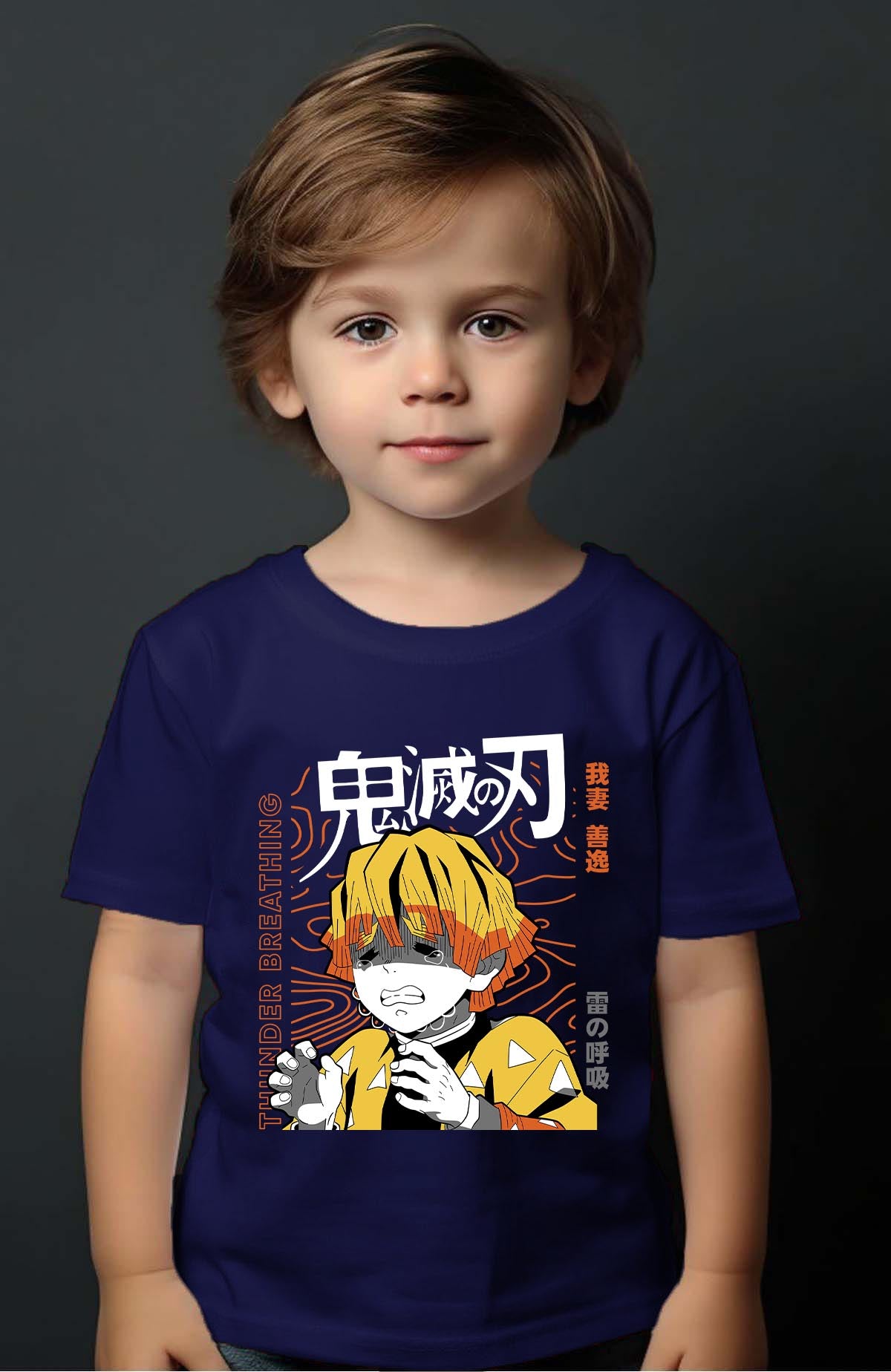COULEUR:Marine|T-shirt Garçon | DEMONS SLAYER 38 Marine