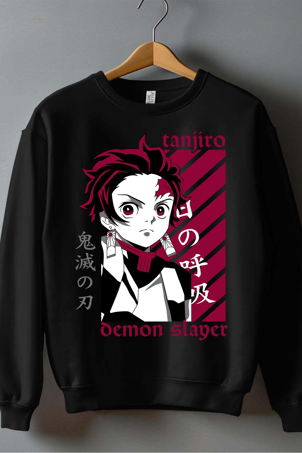 COULEUR:Noir|Sweat Col Rond Homme | DEMONS SLAYER 39 Noir
