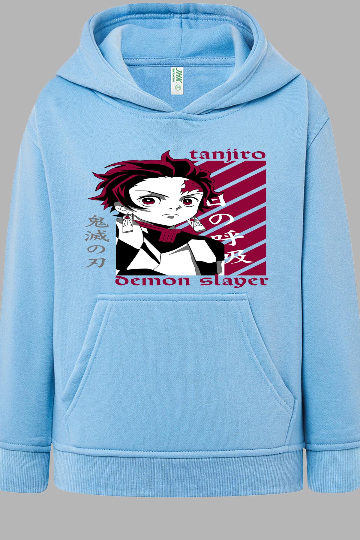 COULEUR:Bleu Ciel|Sweat Capuche Garçon | DEMONS SLAYER 39 Bleu Ciel