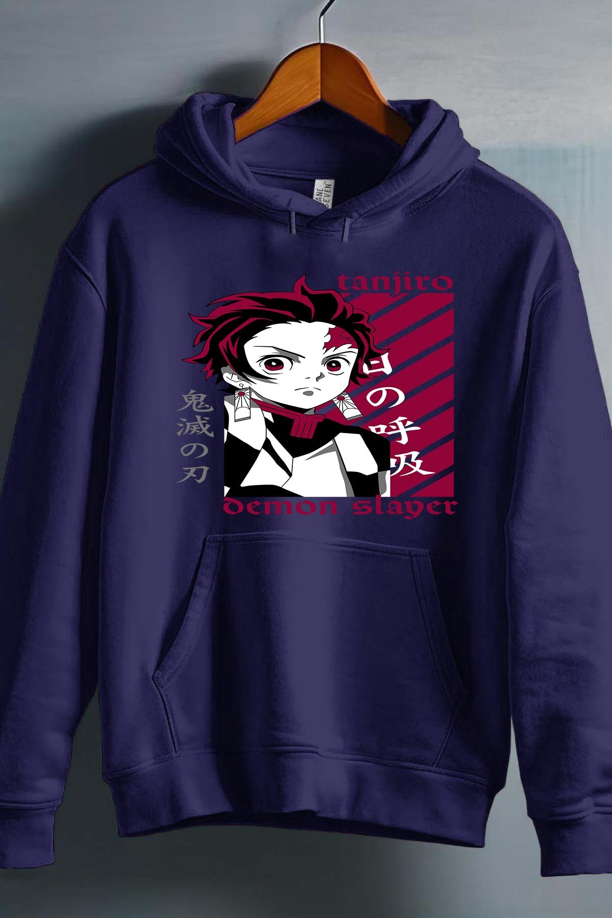 COULEUR:Marine|Sweat Capuche Garçon | DEMONS SLAYER 39 Marine