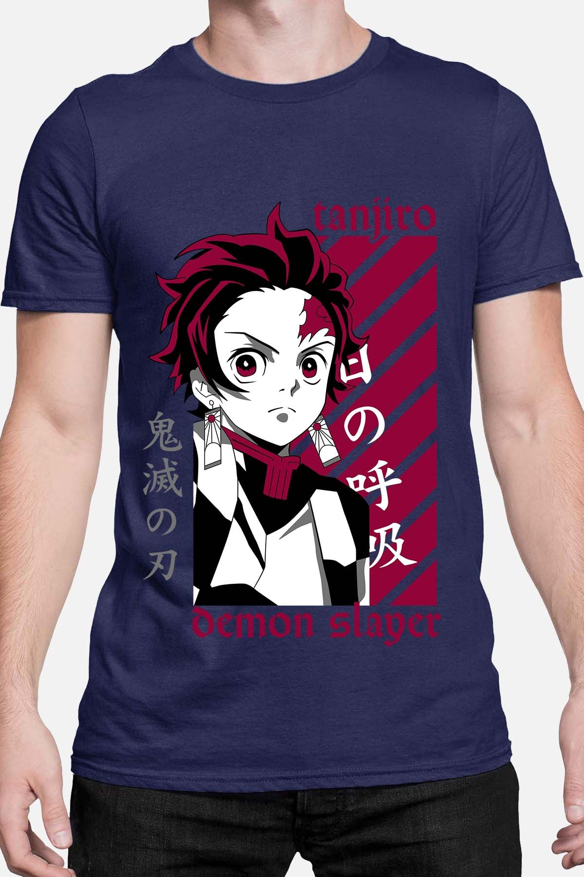COULEUR:Marine|T-shirt Homme | DEMONS SLAYER 39 Marine