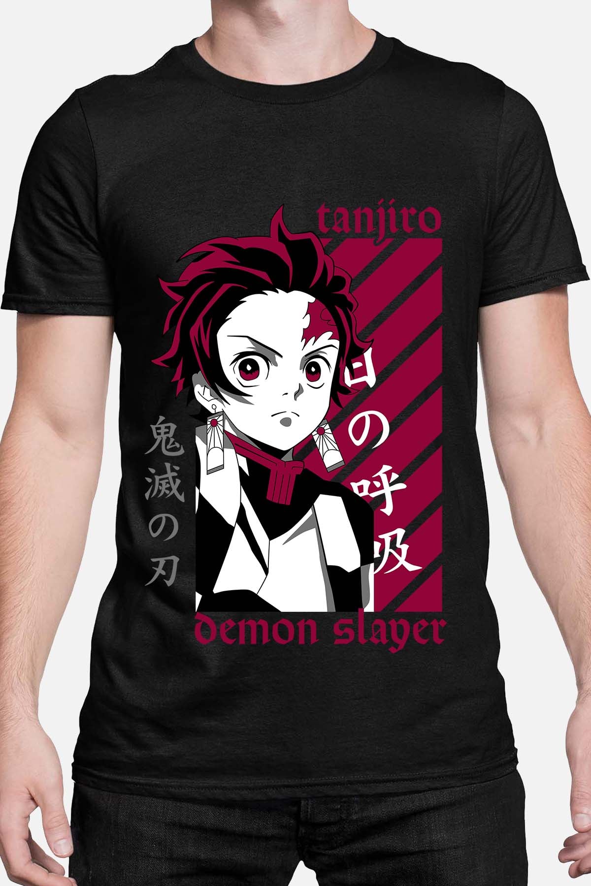 COULEUR:Noir|T-shirt Homme | DEMONS SLAYER 39 Noir