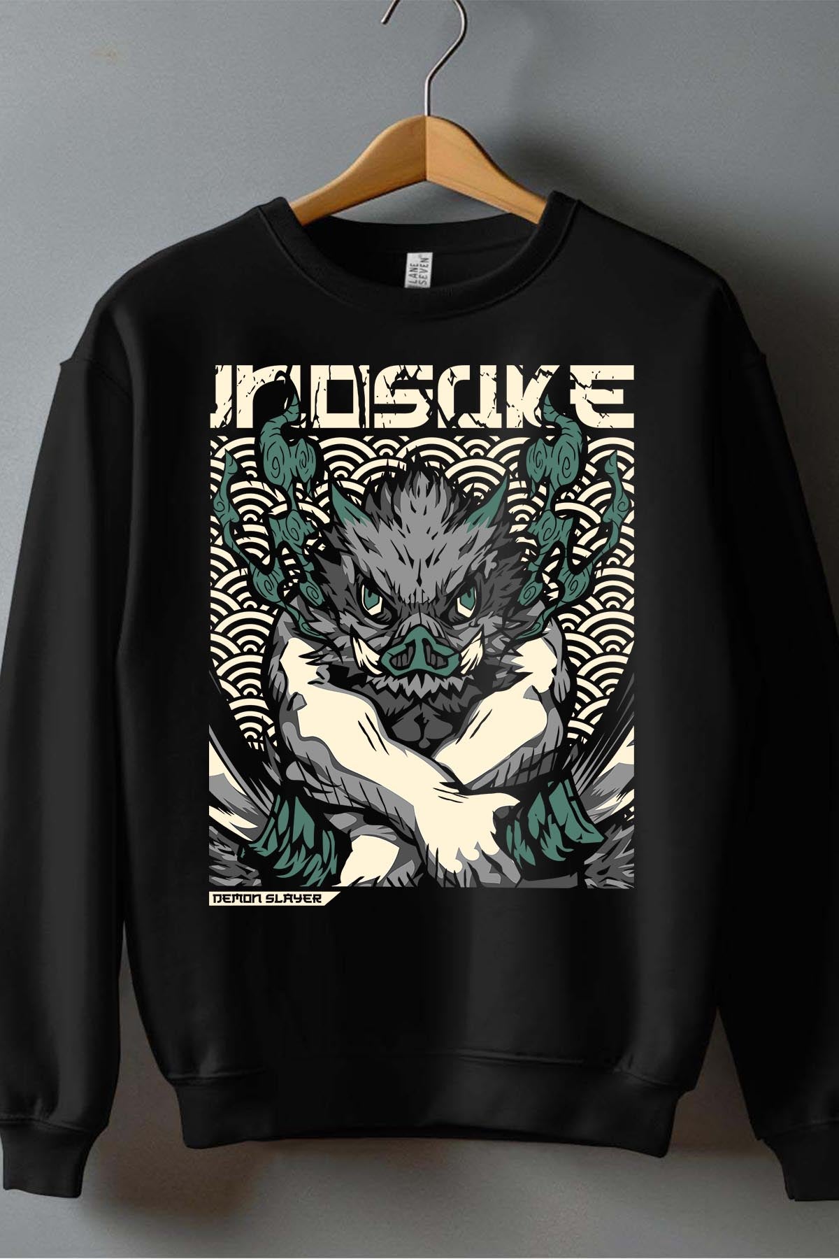COULEUR:Noir|Sweat Col Rond Homme | DEMONS SLAYER 3 Noir