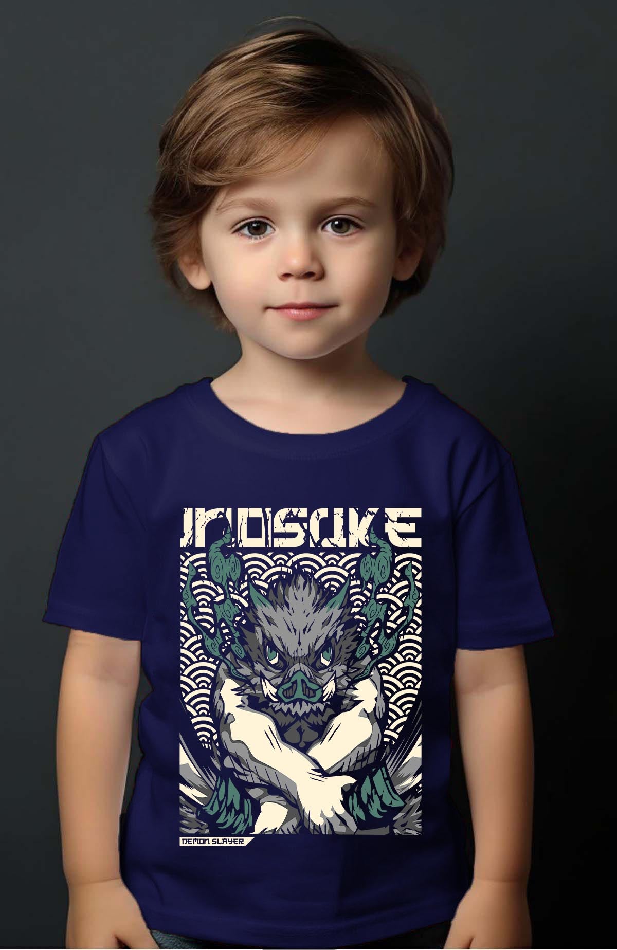 COULEUR:Marine|T-shirt Garçon | DEMONS SLAYER 3 Marine