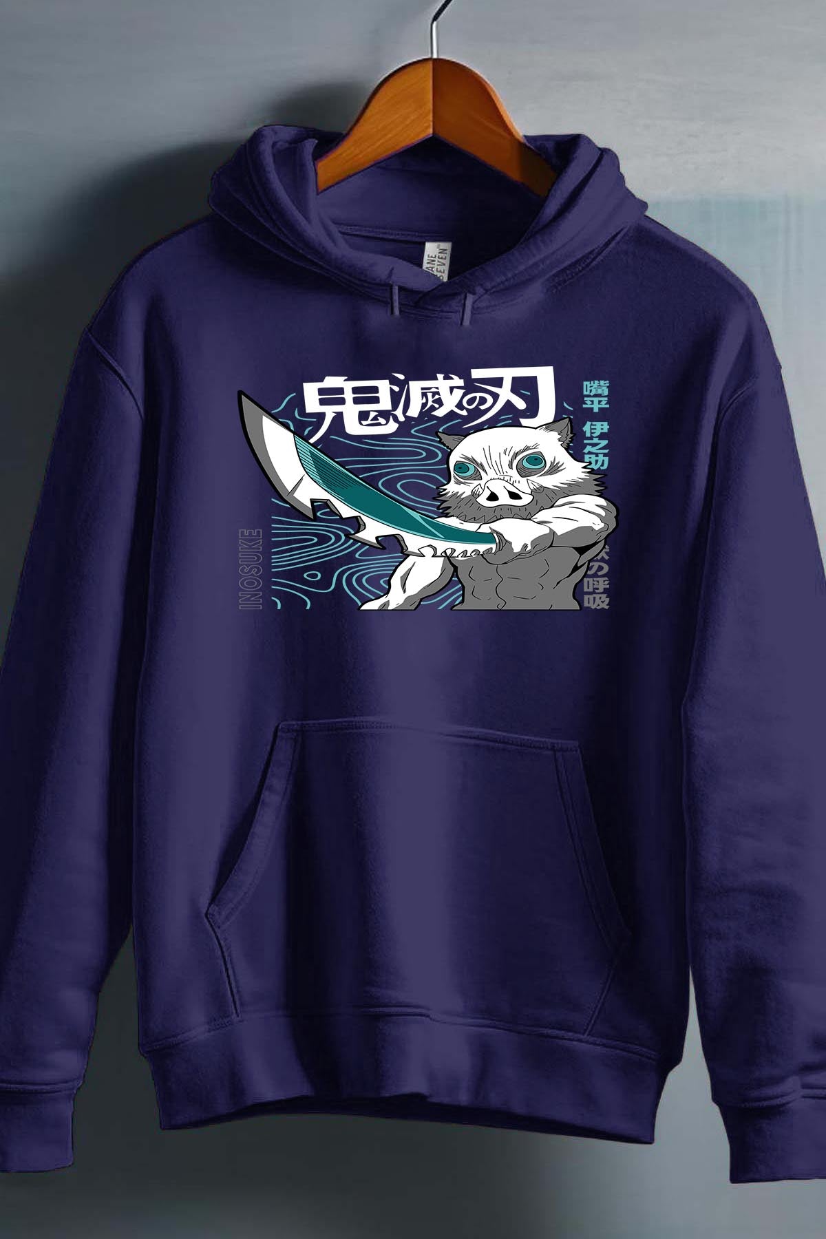 COULEUR:Marine|Sweat Capuche Garçon | DEMONS SLAYER 40 Marine