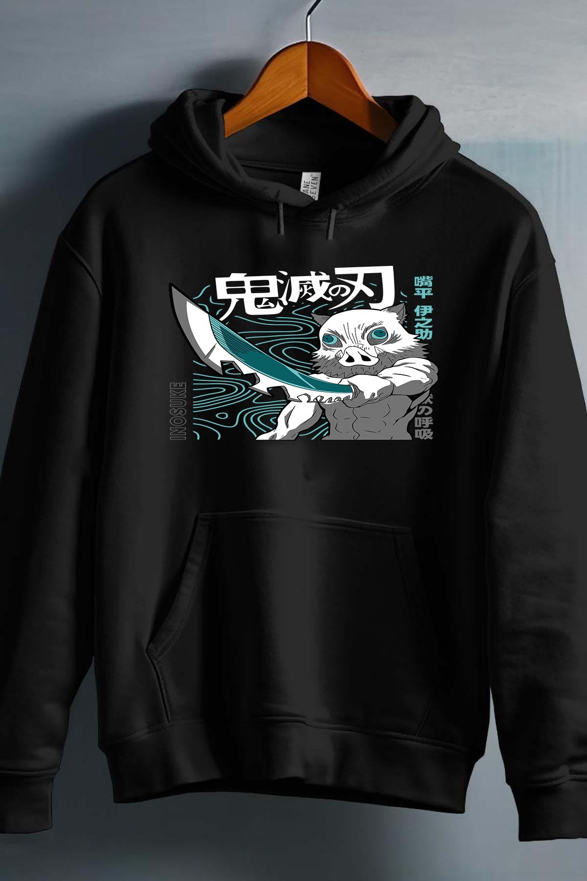 COULEUR:Noir|Sweat Capuche Garçon | DEMONS SLAYER 40 Noir