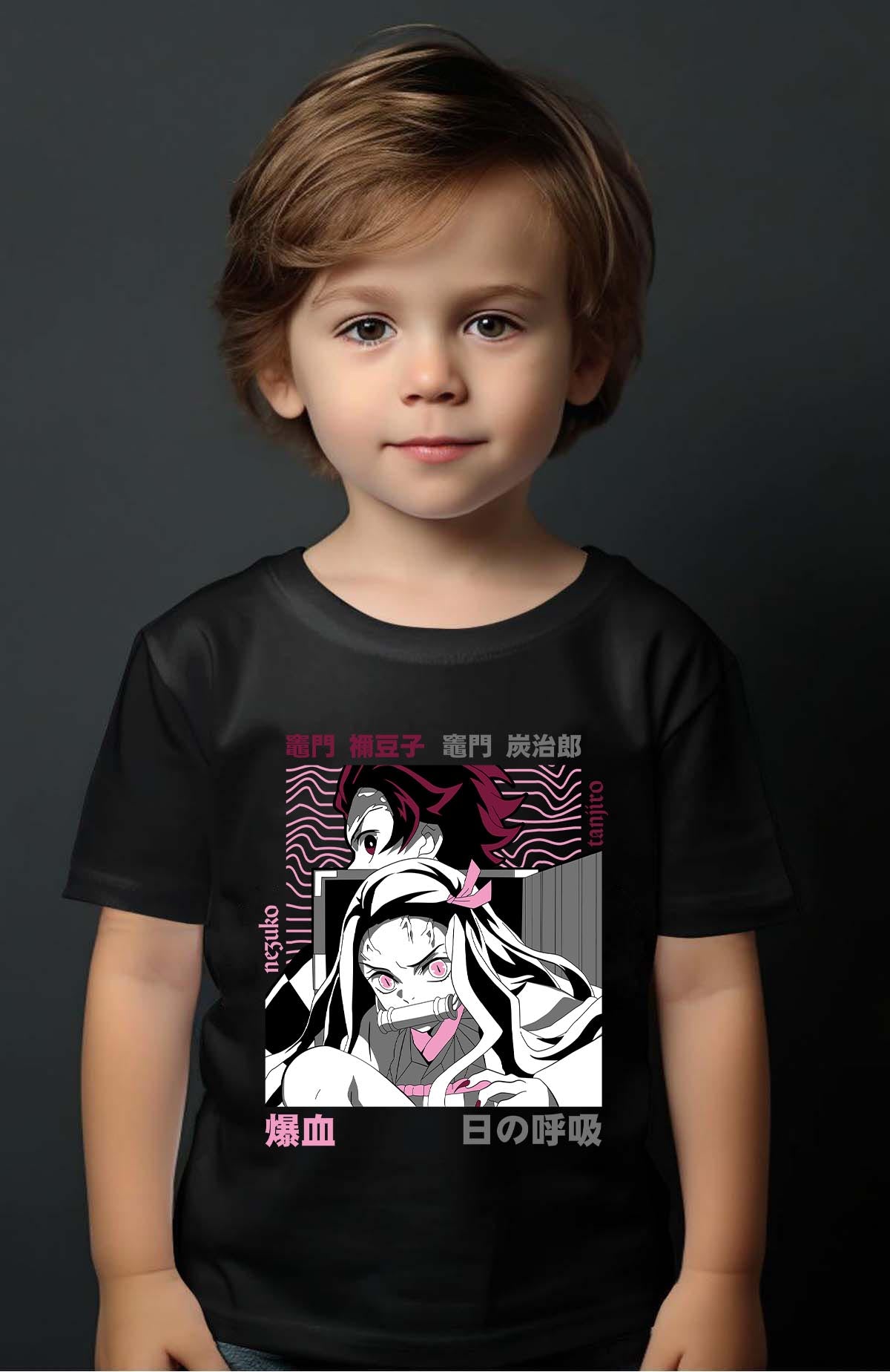 COULEUR:Noir|T-shirt Garçon | DEMONS SLAYER 41 Noir