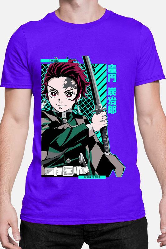 COULEUR:Bleu Roi|T-shirt Homme | DEMONS SLAYER 43 Bleu Roi