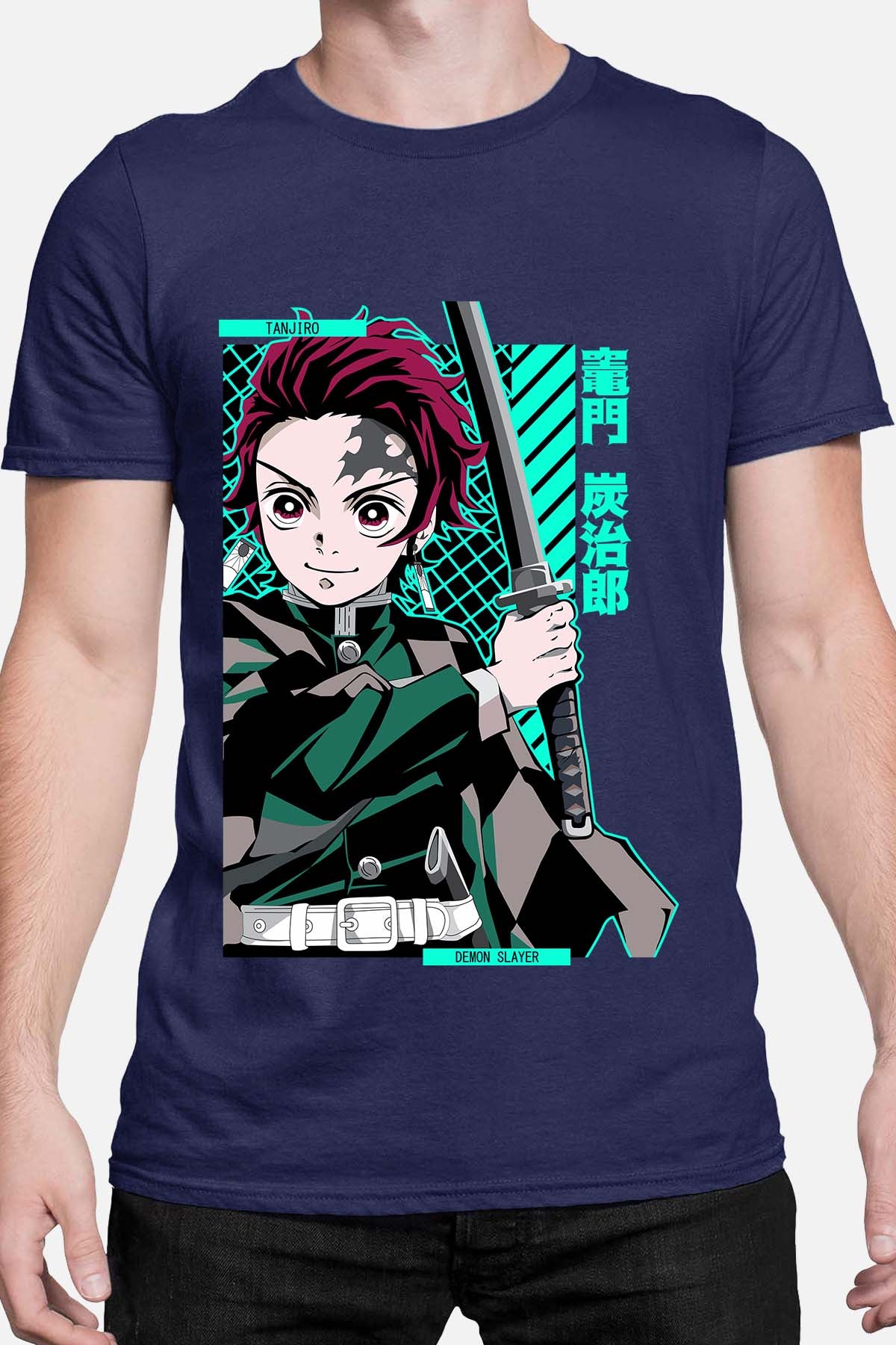 COULEUR:Marine|T-shirt Homme | DEMONS SLAYER 43 Marine