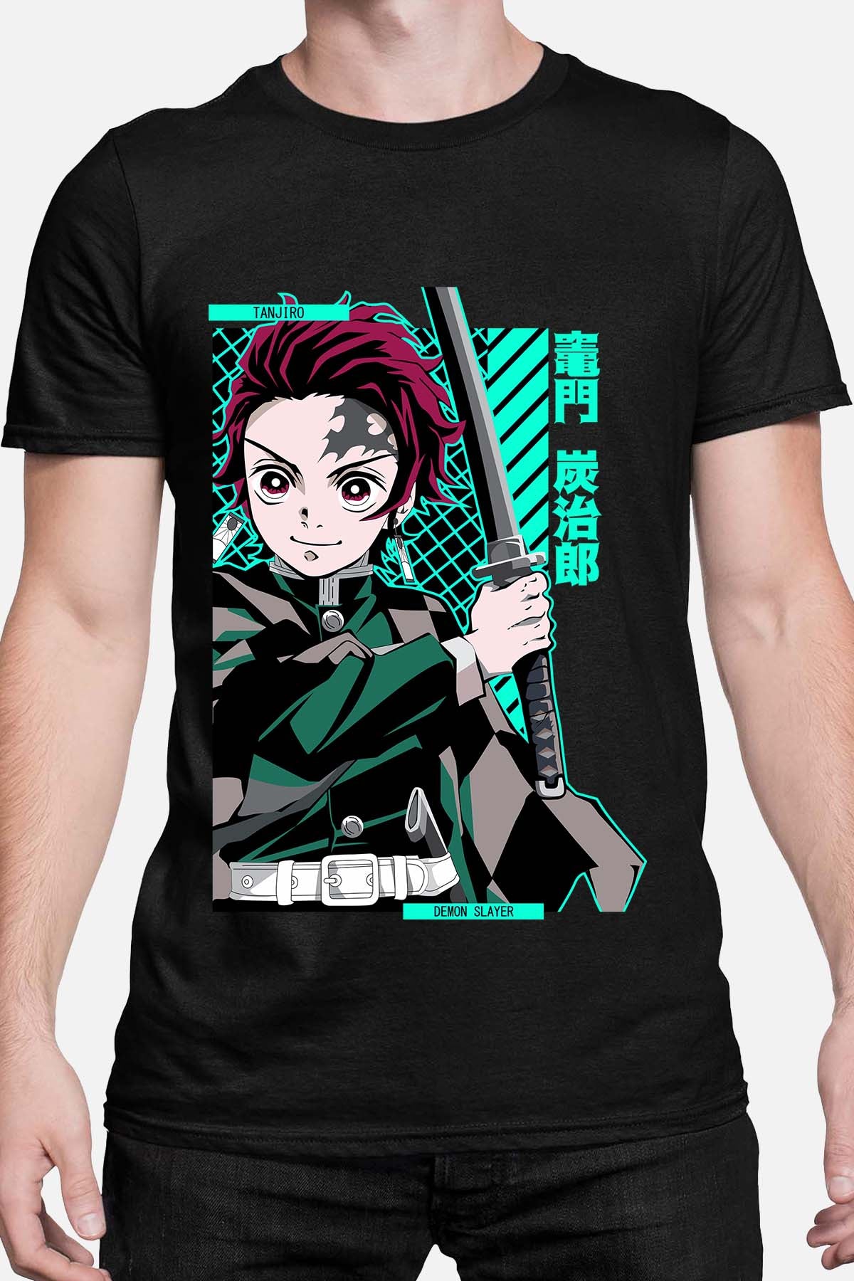 COULEUR:Noir|T-shirt Homme | DEMONS SLAYER 43 Noir
