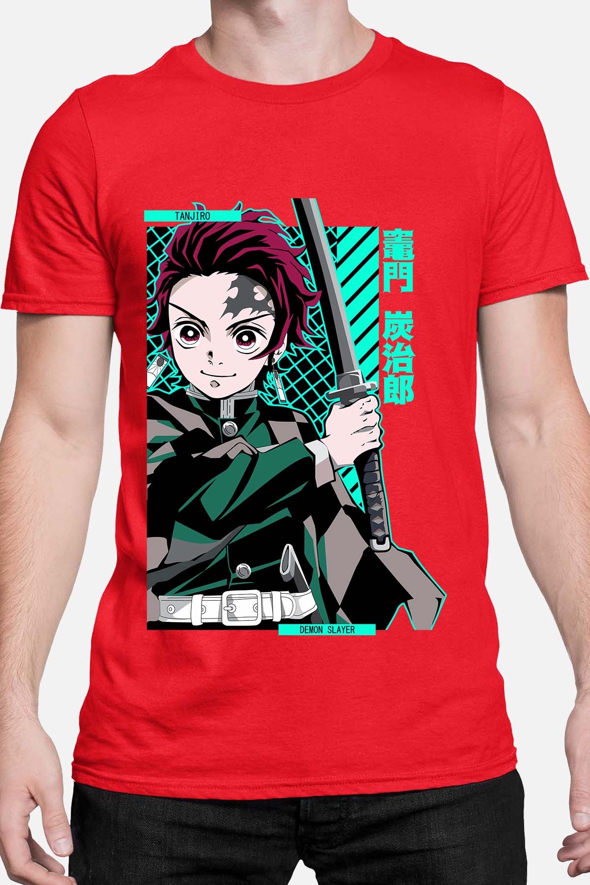 COULEUR:Rouge|T-shirt Homme | DEMONS SLAYER 43 Rouge