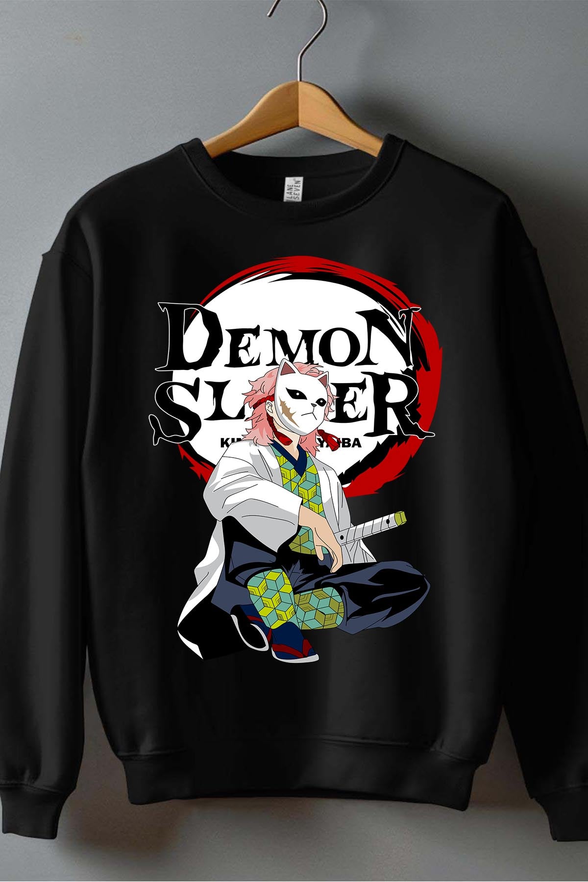 COULEUR:Noir|Sweat Col Rond Garçon | DEMONS SLAYER 44 Noir