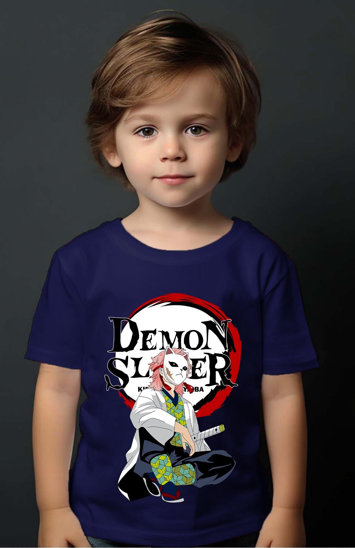 COULEUR:Marine|T-shirt Garçon | DEMONS SLAYER 44 Marine