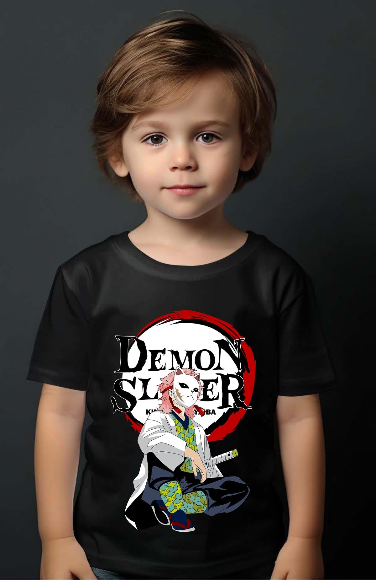 COULEUR:Noir|T-shirt Garçon | DEMONS SLAYER 44 Noir