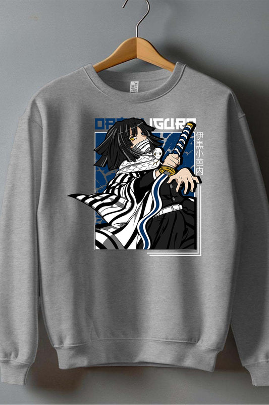 COULEUR:Gris|Sweat Col Rond Garçon | DEMONS SLAYER 45 Gris