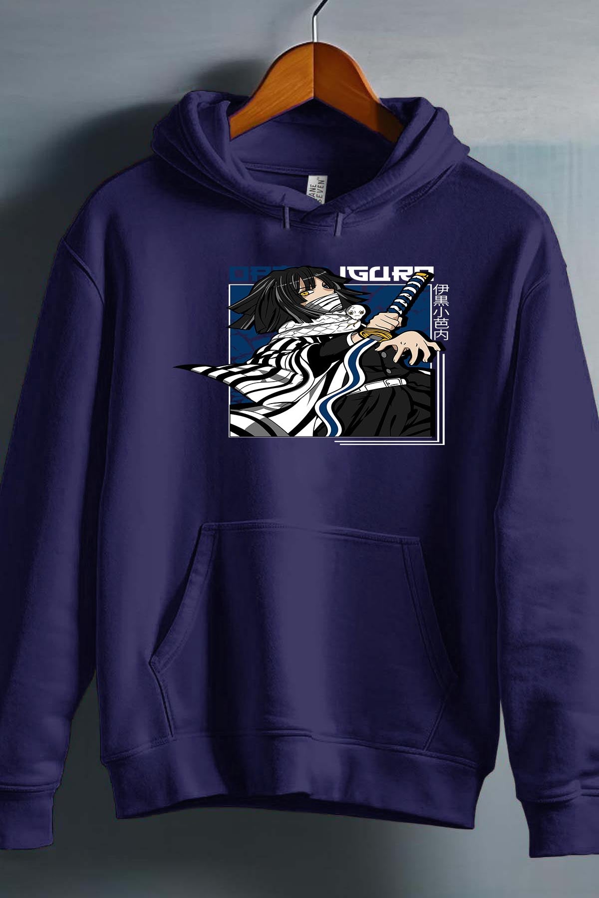 COULEUR:Marine|Sweat Capuche Garçon | DEMONS SLAYER 45 Marine