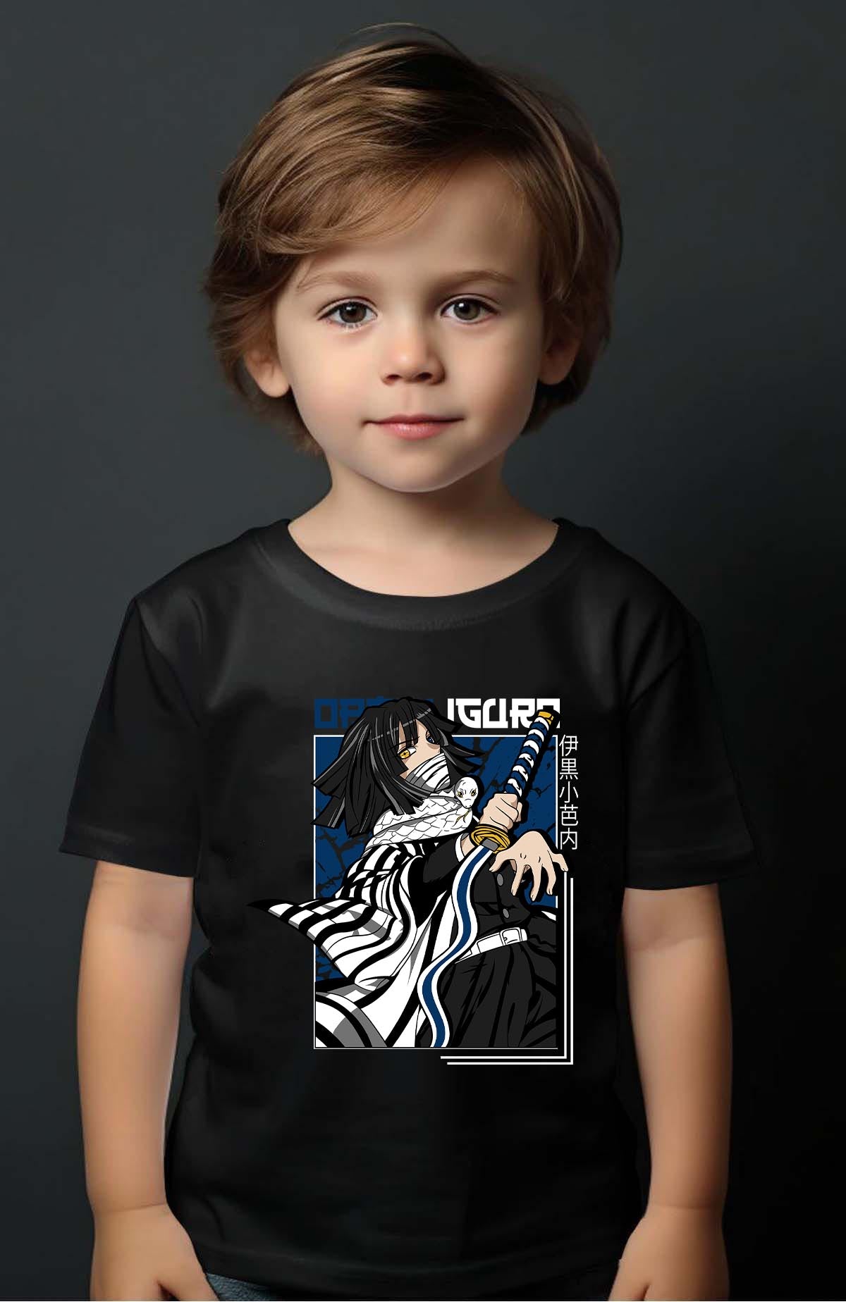 COULEUR:Noir|T-shirt Garçon | DEMONS SLAYER 45 Noir