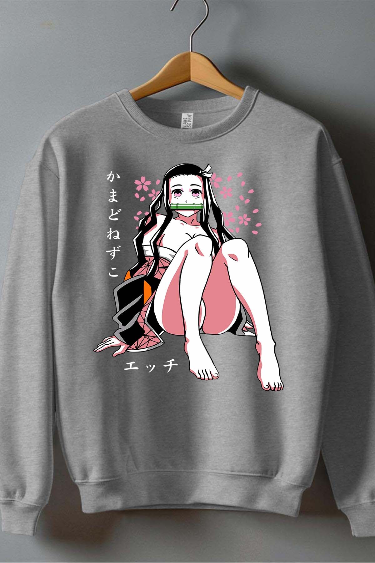 COULEUR:Gris|Sweat Col Rond Homme | DEMONS SLAYER 47 Gris