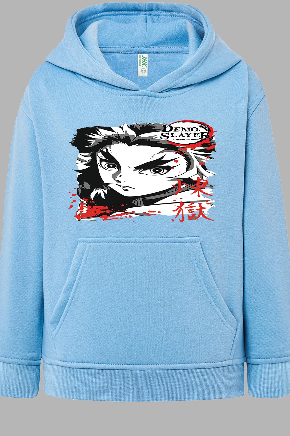 COULEUR:Bleu Ciel|Sweat Capuche Garçon | DEMONS SLAYER 48 Bleu Ciel