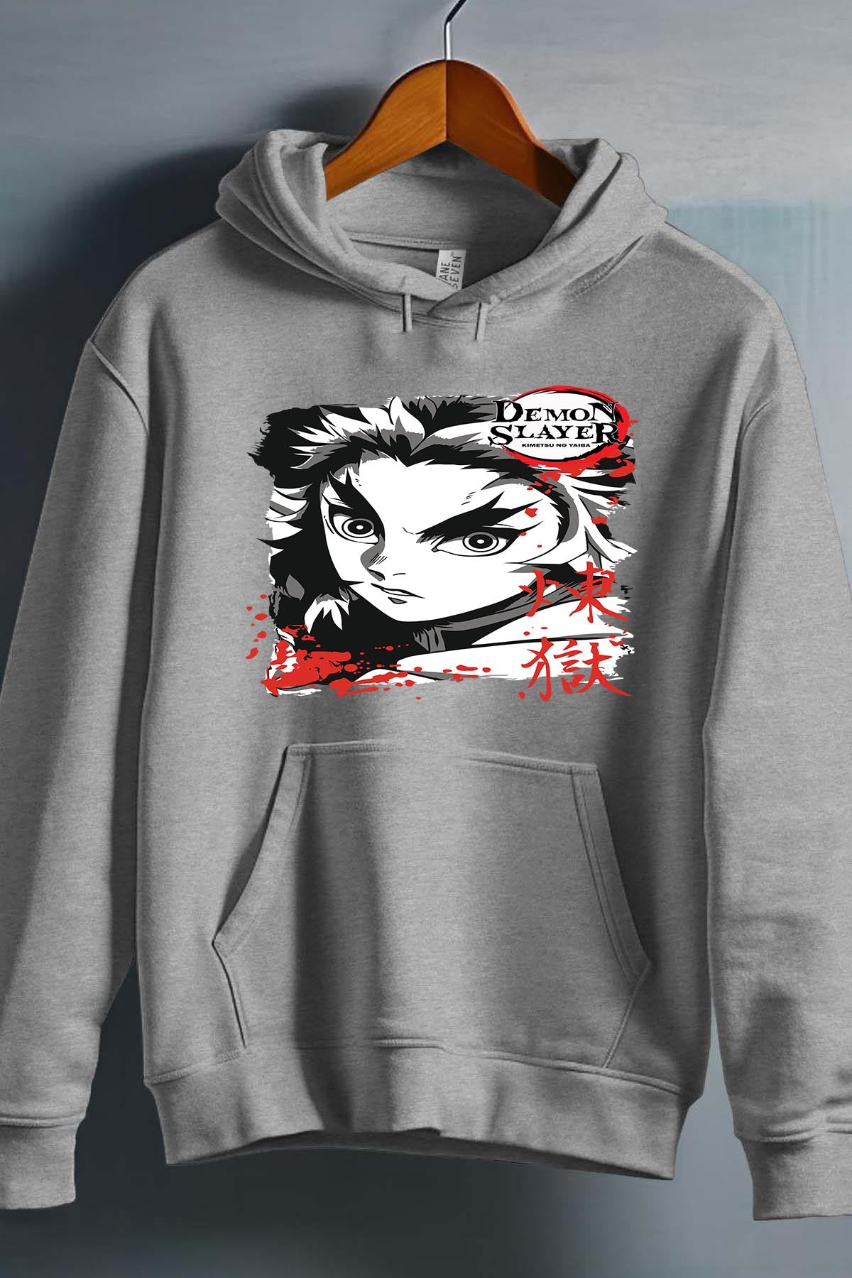 COULEUR:Gris|Sweat Capuche Garçon | DEMONS SLAYER 48 Gris