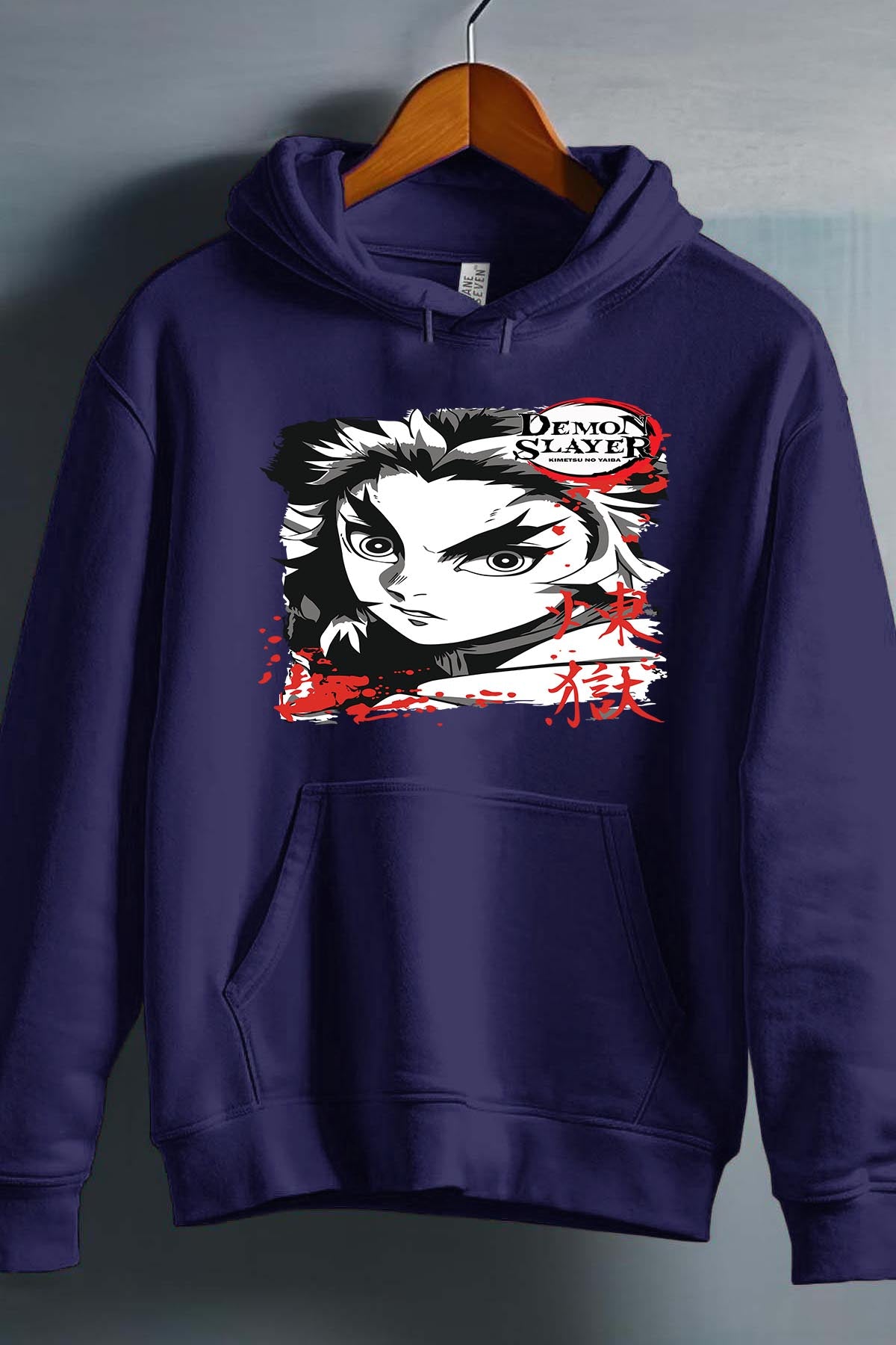 COULEUR:Marine|Sweat Capuche Garçon | DEMONS SLAYER 48 Marine