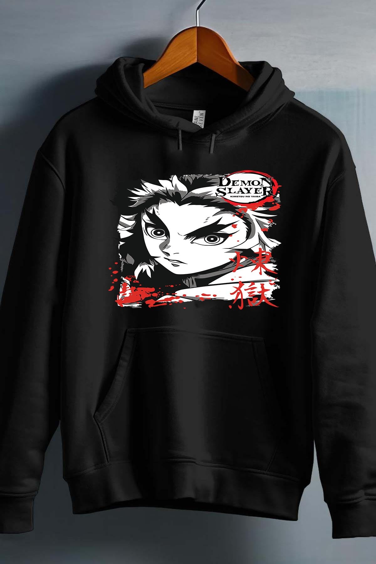 COULEUR:Noir|Sweat Capuche Garçon | DEMONS SLAYER 48 Noir