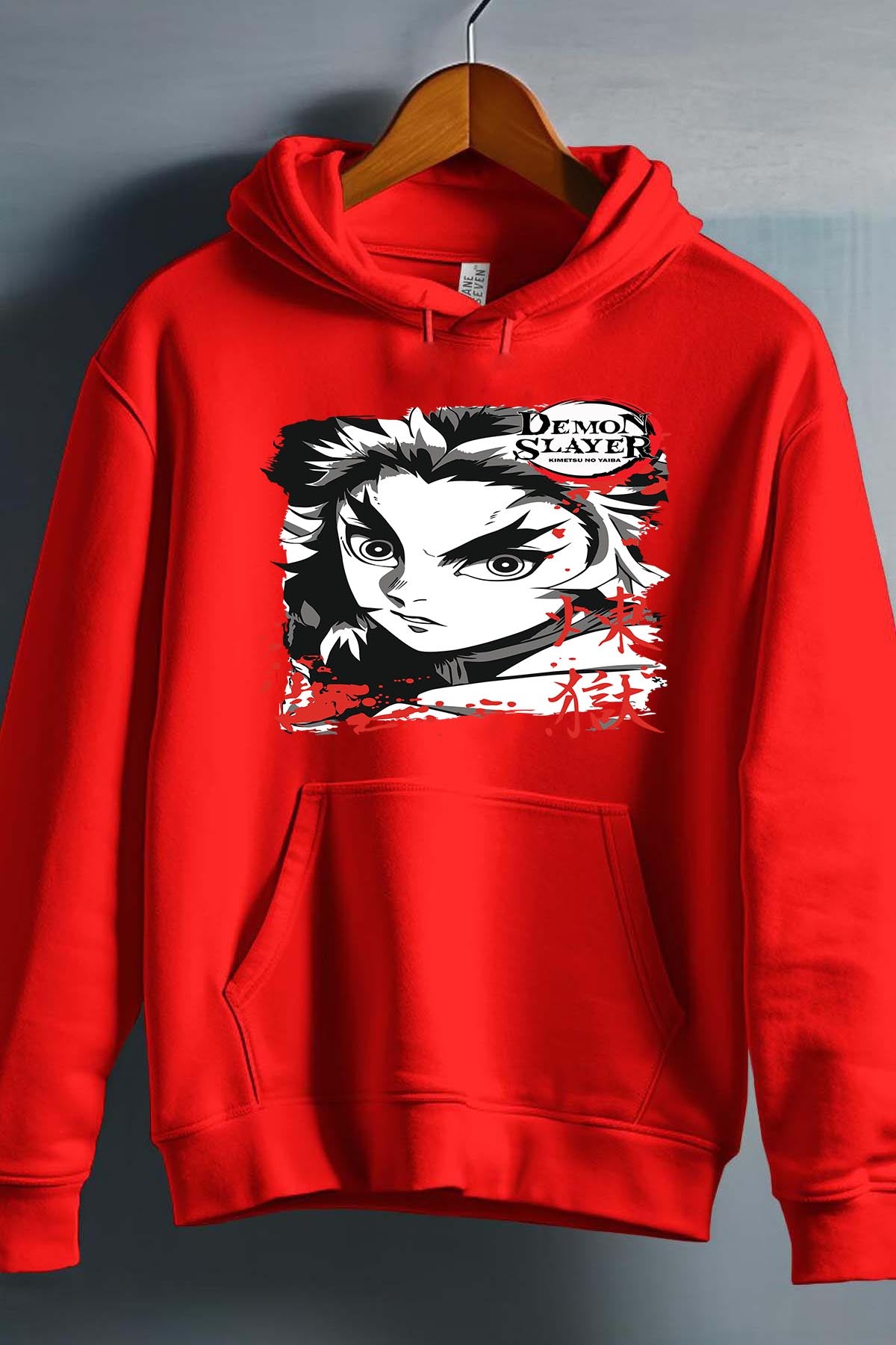 COULEUR:Rouge|Sweat Capuche Garçon | DEMONS SLAYER 48 Rouge
