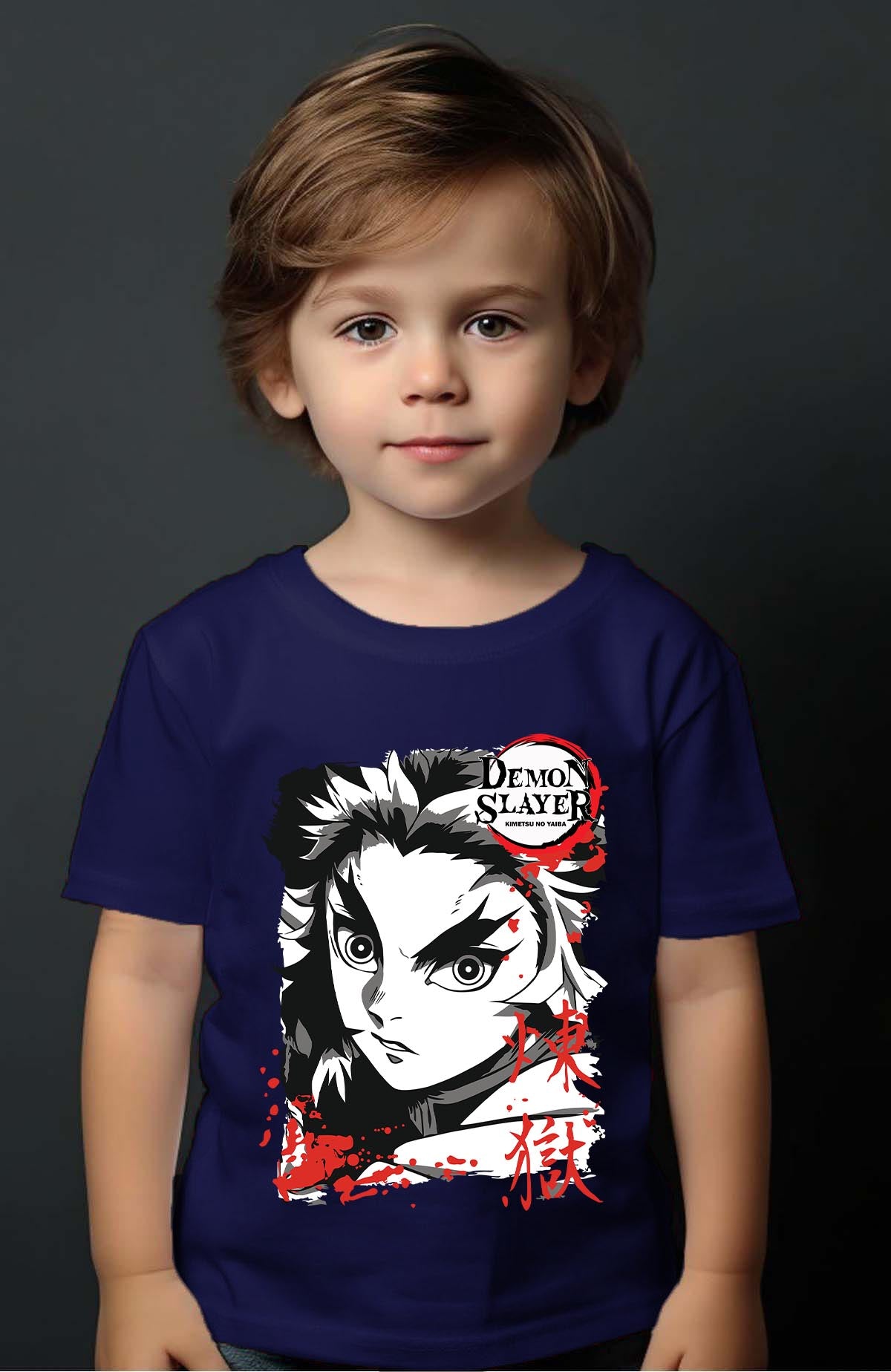 COULEUR:Marine|T-shirt Garçon | DEMONS SLAYER 48 Marine