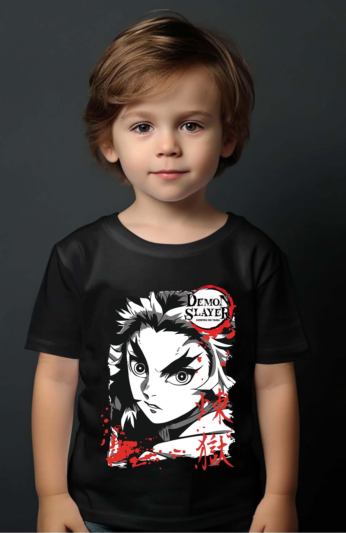 COULEUR:Noir|T-shirt Garçon | DEMONS SLAYER 48 Noir