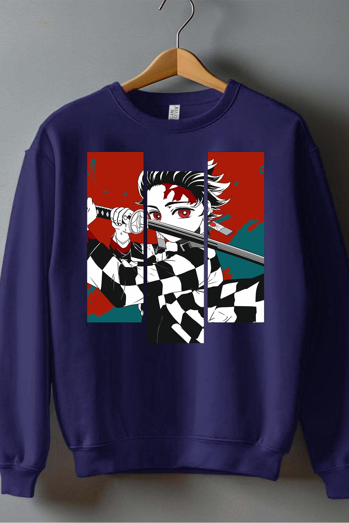 COULEUR:Marine|Sweat Col Rond Homme | DEMONS SLAYER 49 Marine