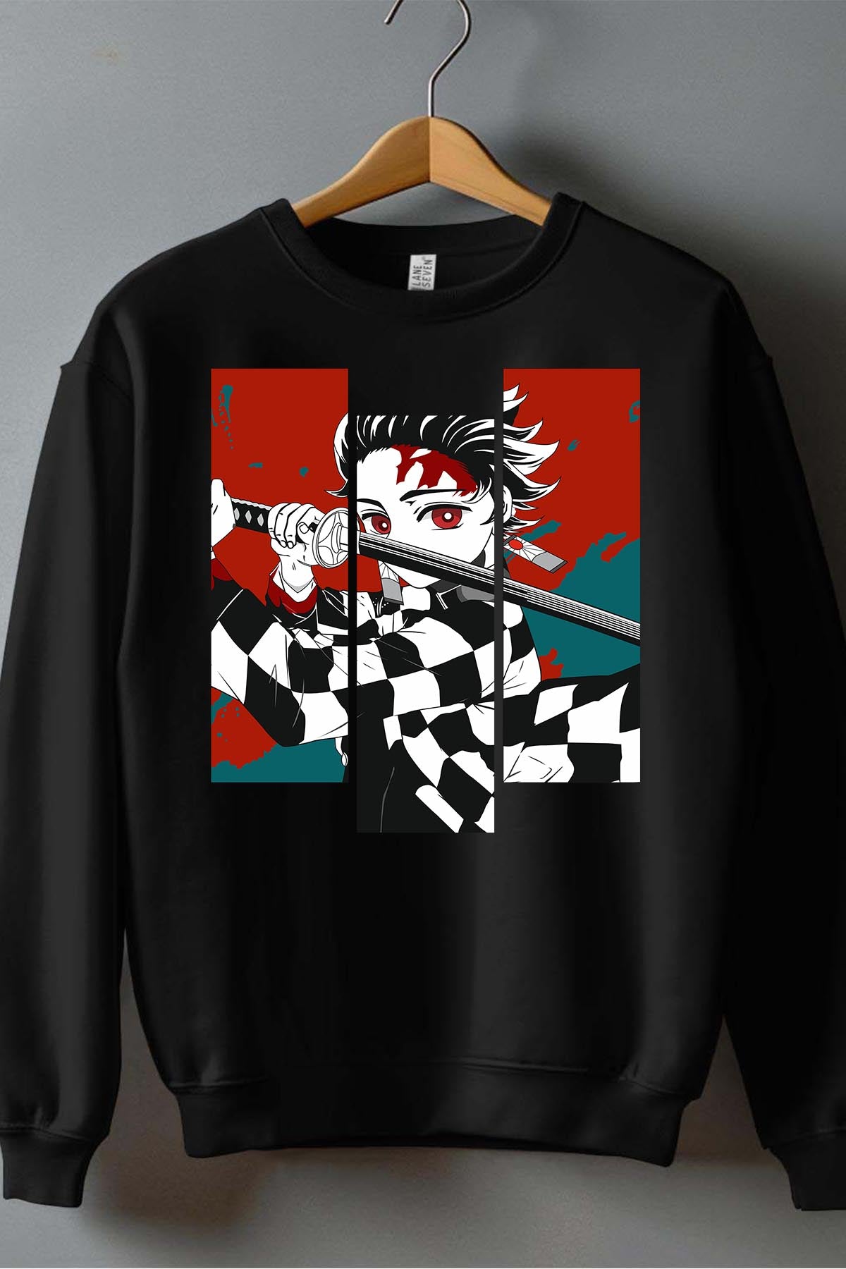 COULEUR:Noir|Sweat Col Rond Homme | DEMONS SLAYER 49 Noir