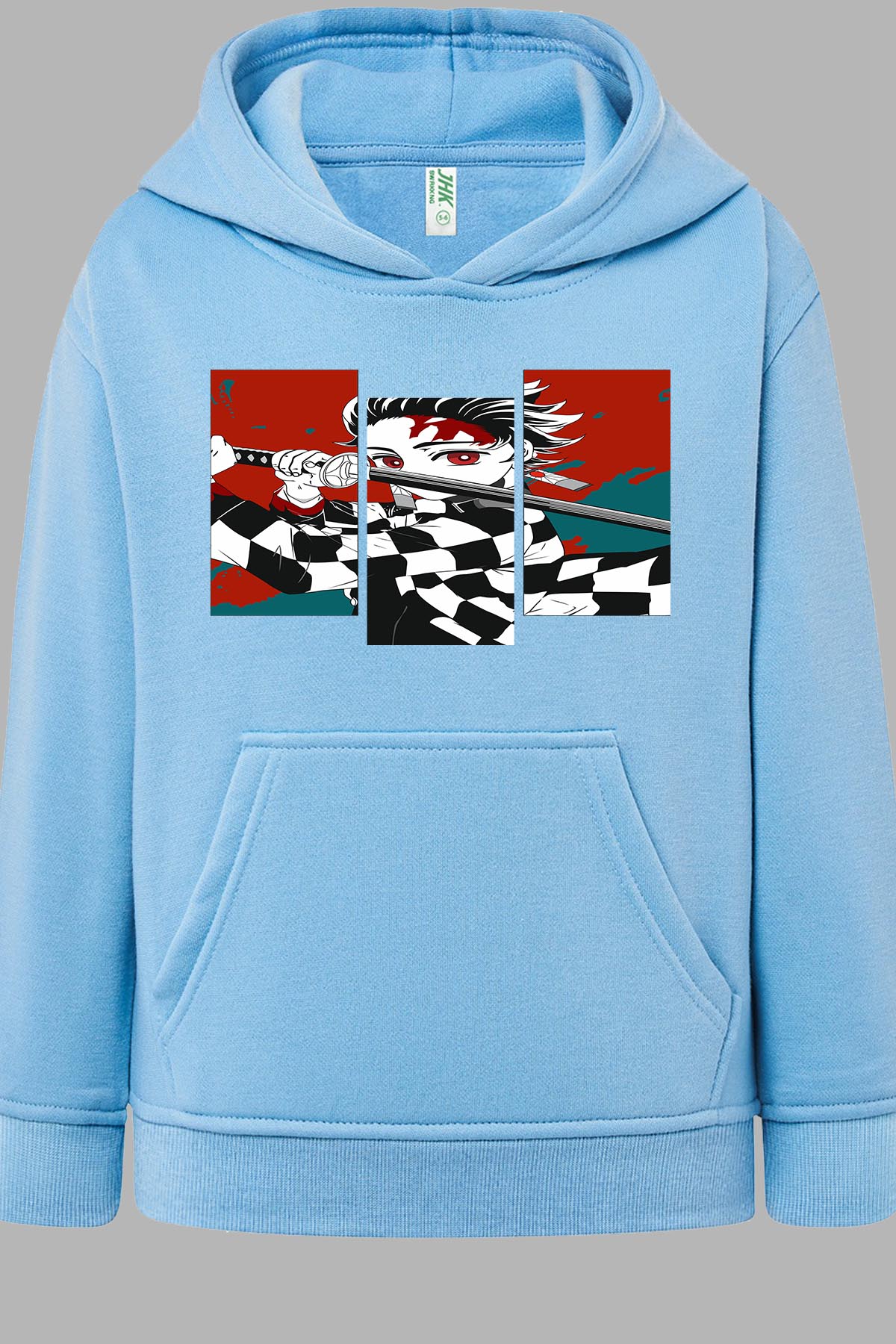 COULEUR:Bleu Ciel|Sweat Capuche Garçon | DEMONS SLAYER 49 Bleu Ciel