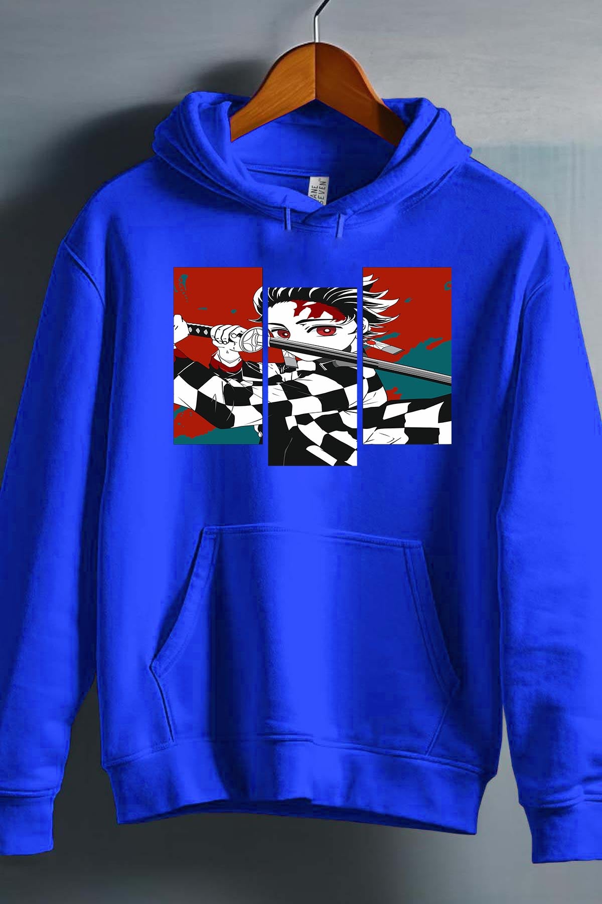 COULEUR:Bleu Roi|Sweat Capuche Garçon | DEMONS SLAYER 49 Bleu Roi