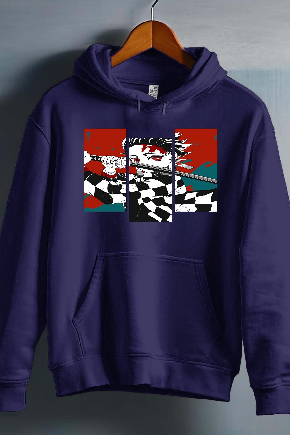 COULEUR:Marine|Sweat Capuche Garçon | DEMONS SLAYER 49 Marine