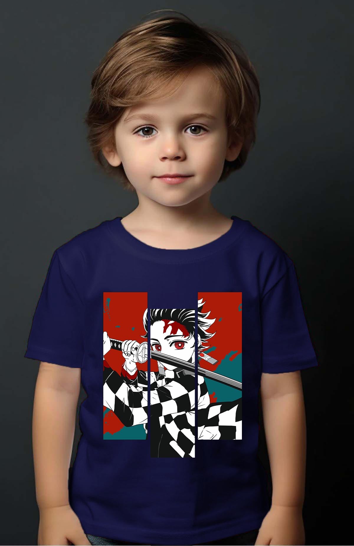 COULEUR:Marine|T-shirt Garçon | DEMONS SLAYER 49 Marine