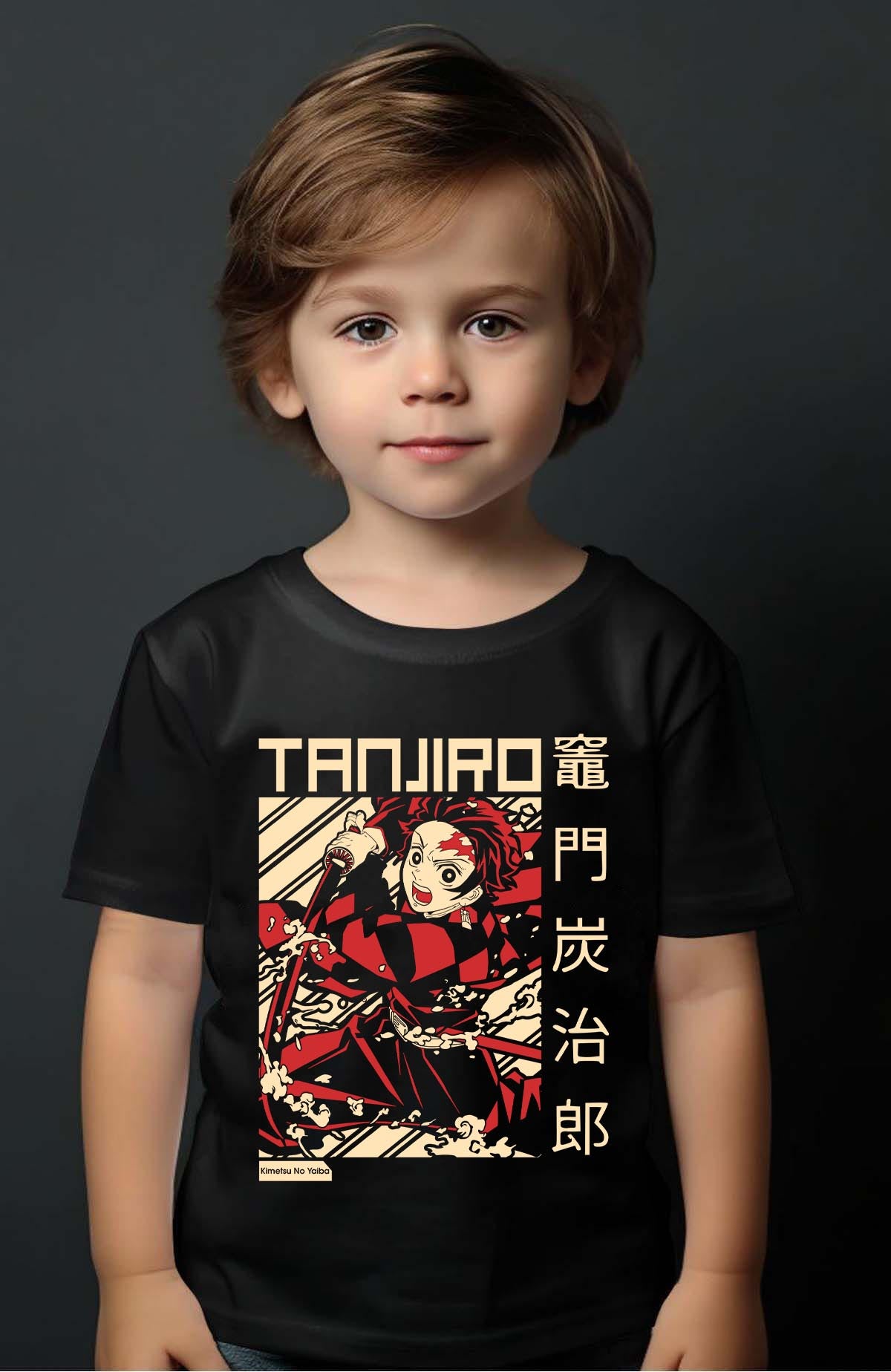 COULEUR:Noir|T-shirt Garçon | DEMONS SLAYER 4 Noir