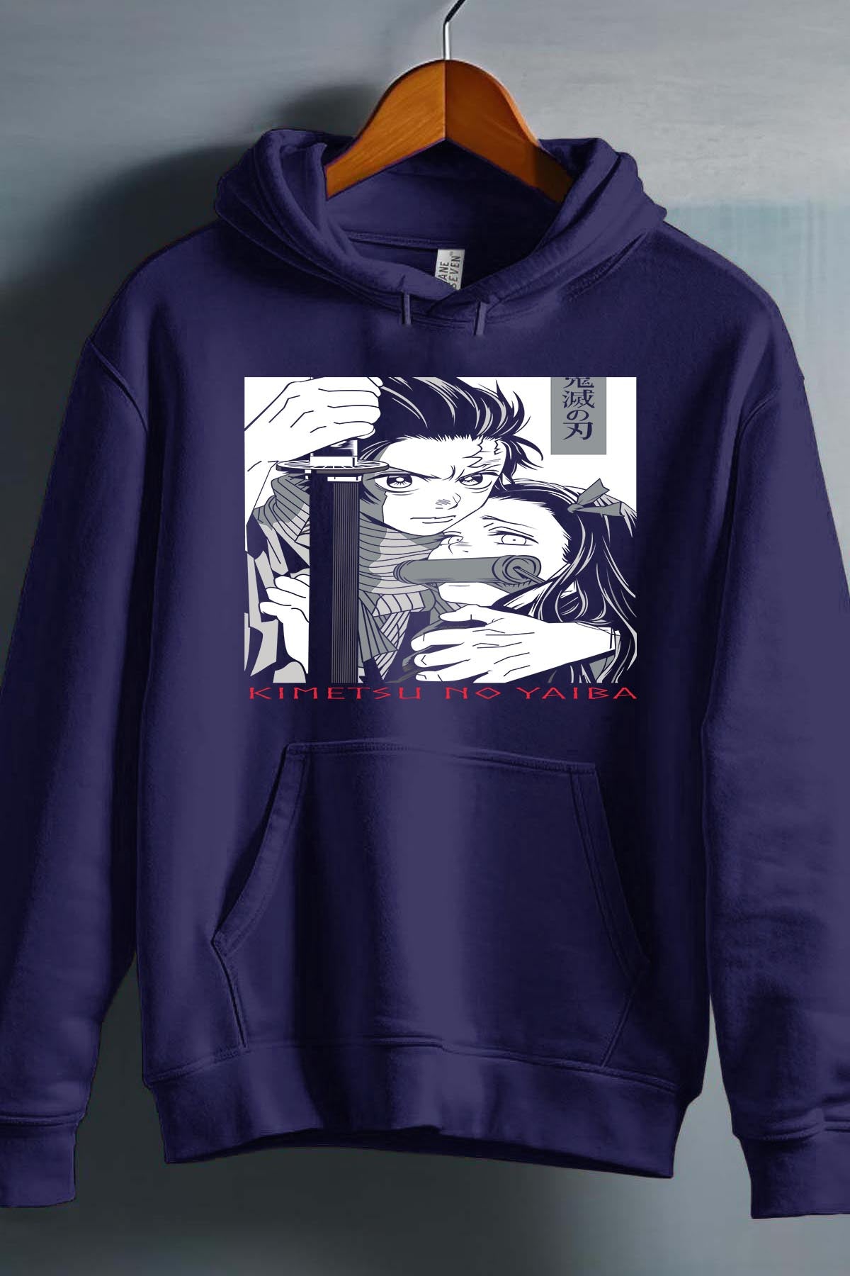 COULEUR:Marine|Sweat Capuche Garçon | DEMONS SLAYER 50 Marine