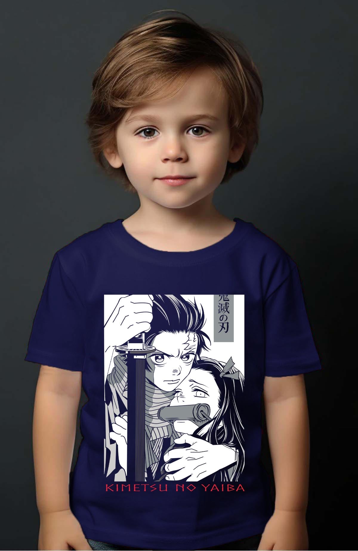 COULEUR:Marine|T-shirt Garçon | DEMONS SLAYER 50 Marine