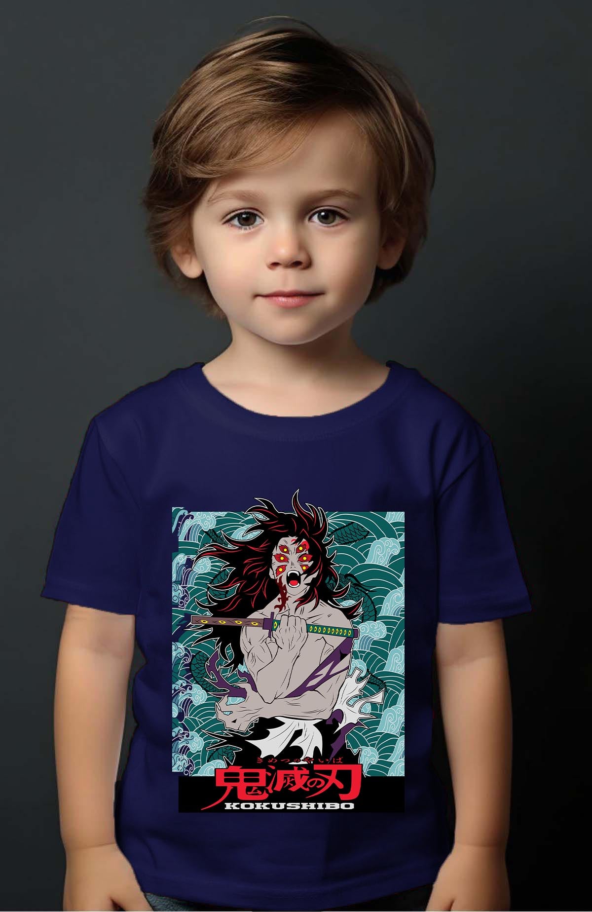 COULEUR:Marine|T-shirt Garçon | DEMONS SLAYER 51 Marine