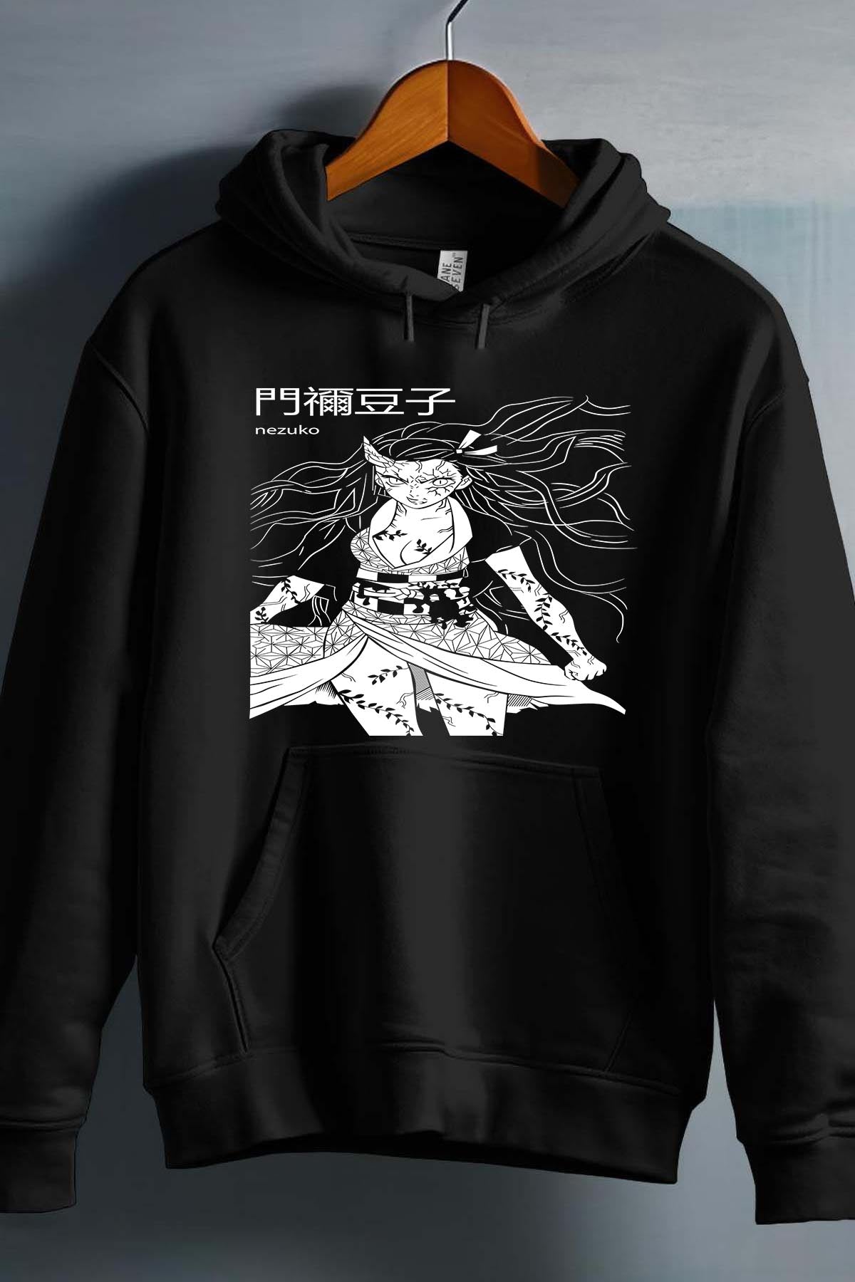 COULEUR:Noir|Sweat Capuche Garçon | DEMONS SLAYER 52 Noir