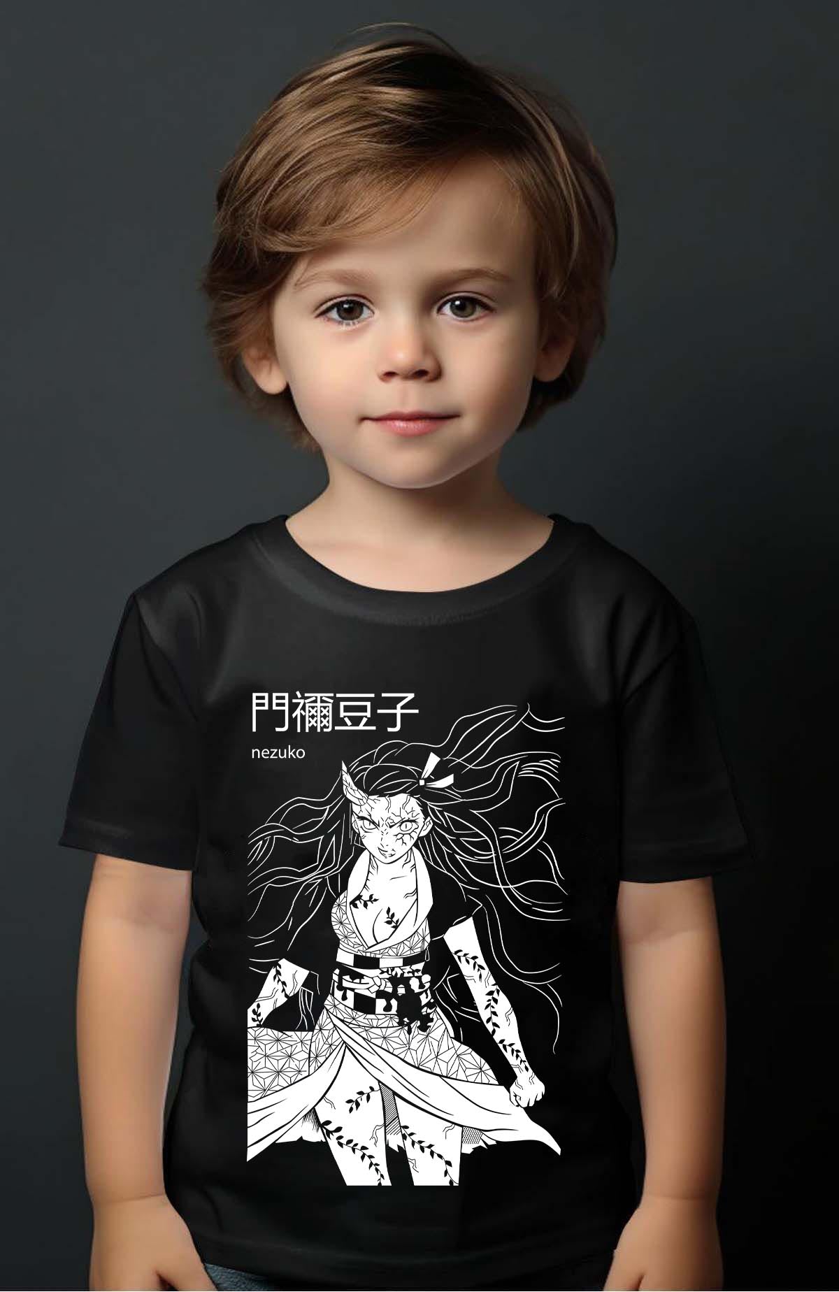 COULEUR:Noir|T-shirt Garçon | DEMONS SLAYER 52 Noir