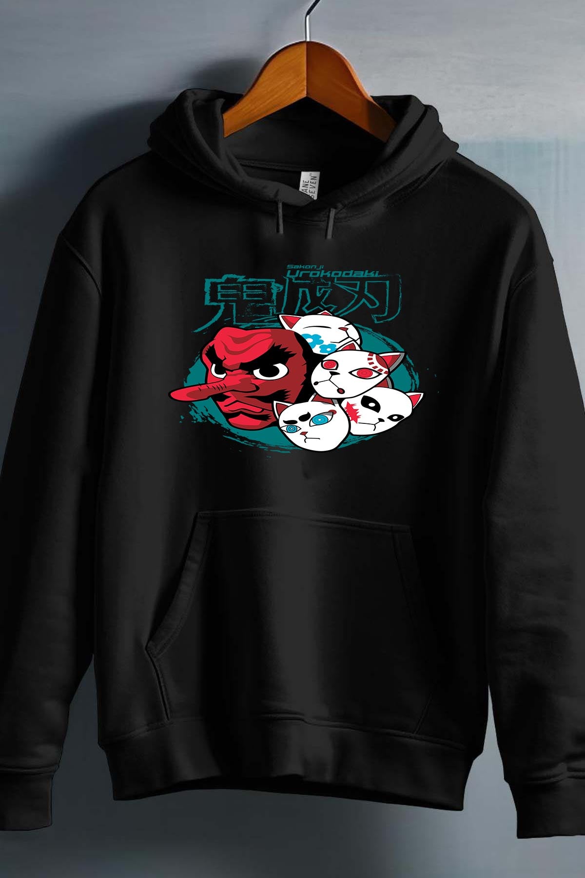 COULEUR:Noir|Sweat Capuche Garçon | DEMONS SLAYER 53 Noir