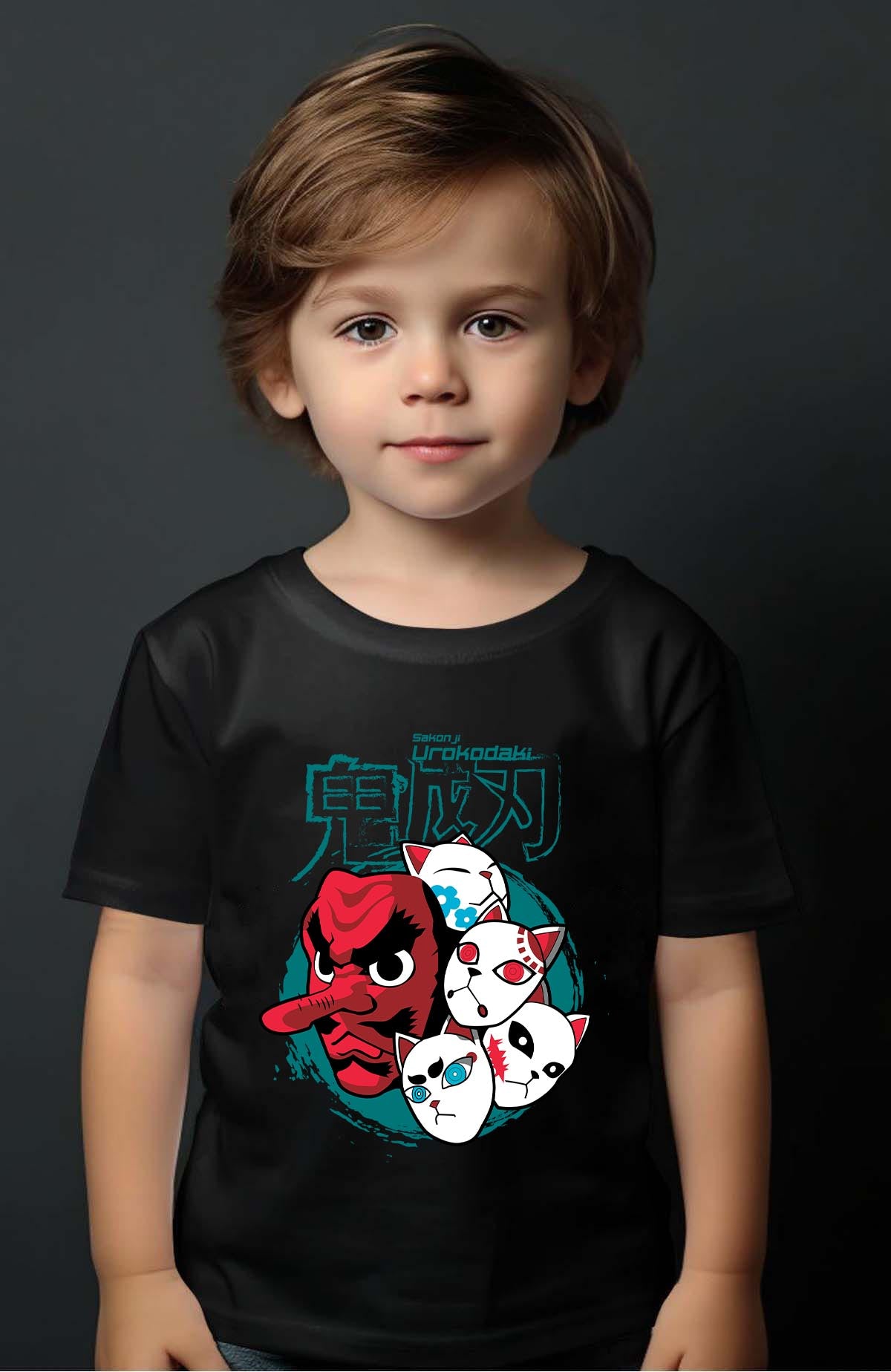 COULEUR:Noir|T-shirt Garçon | DEMONS SLAYER 53 Noir